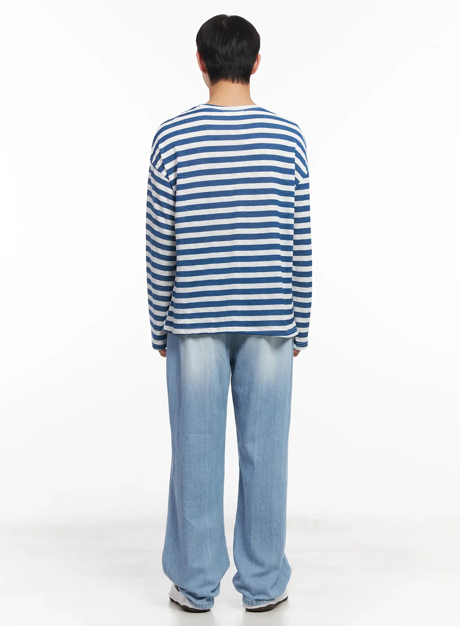 Men's Adjustable Linen Denim Pants (Light blue) IU519 - Image 9