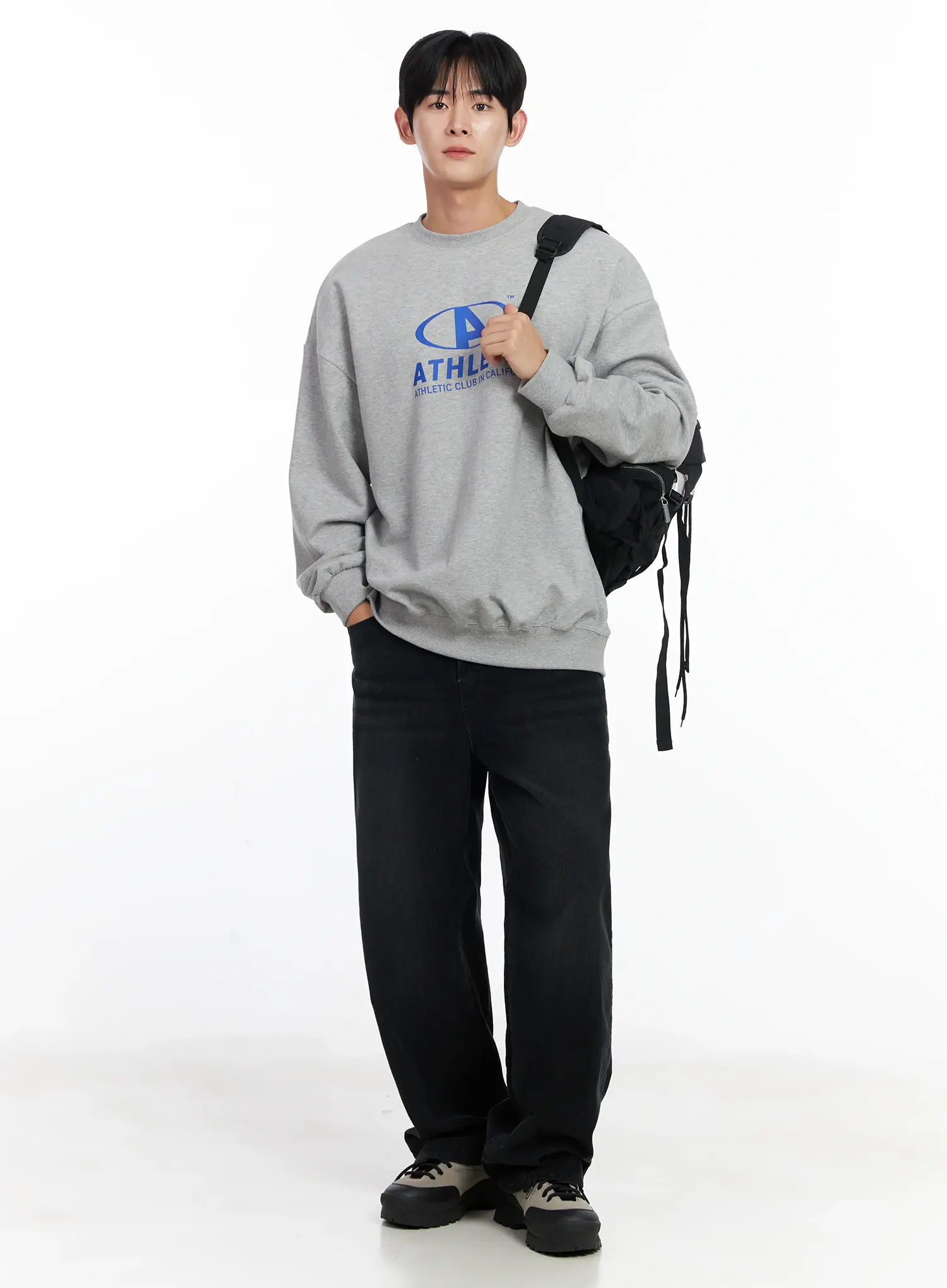 Men's Athletic Oversized Sweatshirt IJ521 - Image 7