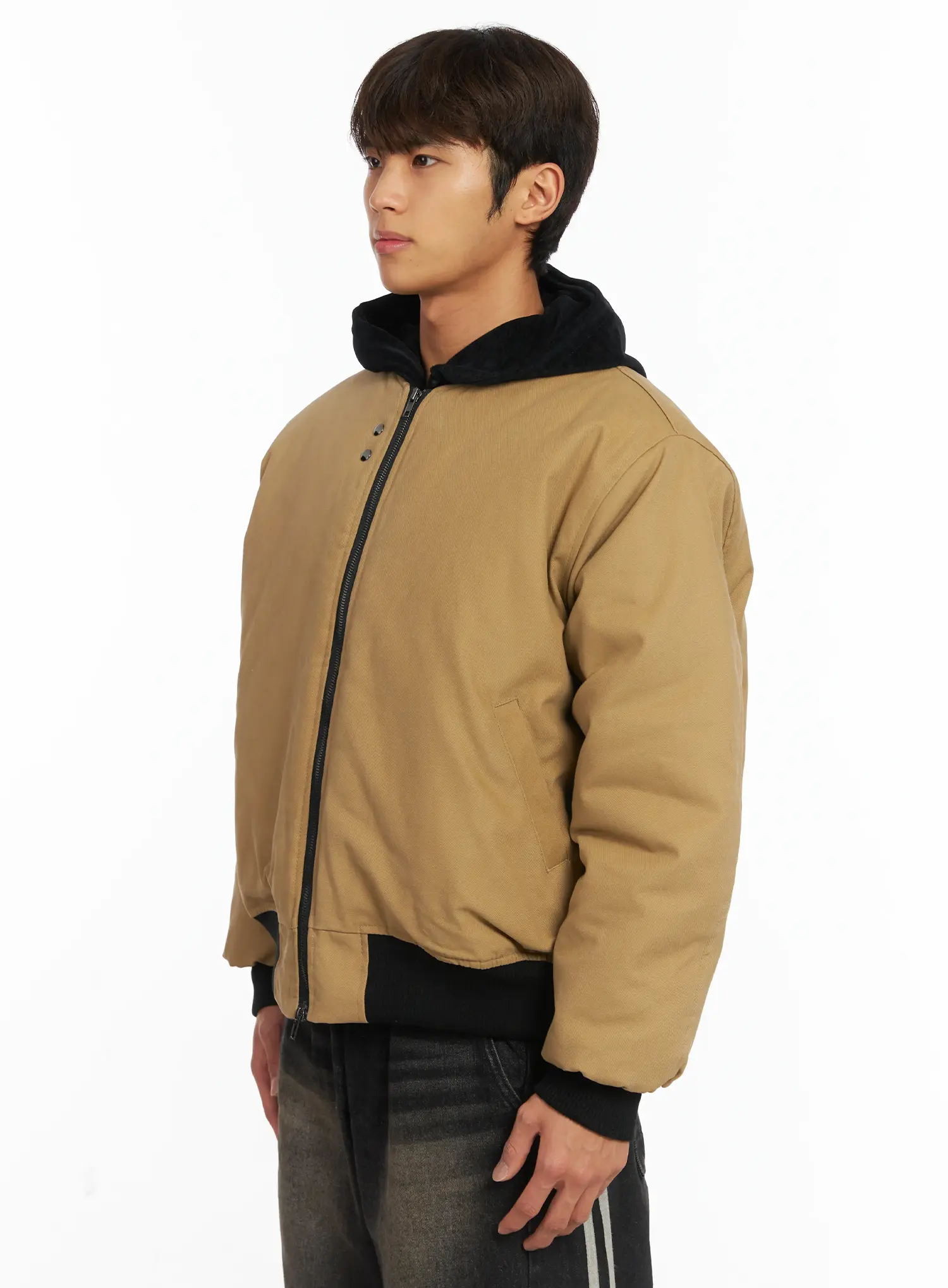 Men's Back Graphic Bomber Jacket IJ514 - Image 4