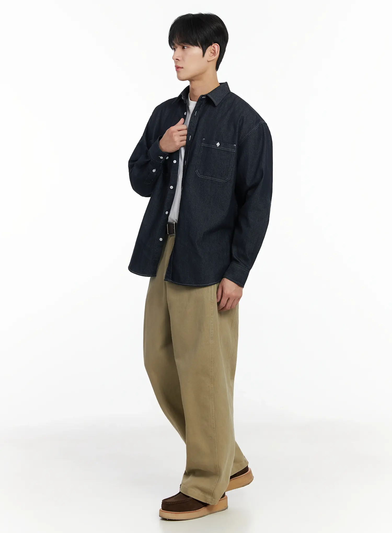 Men's Back Pocket Wide Leg Pants IF517 - Image 10