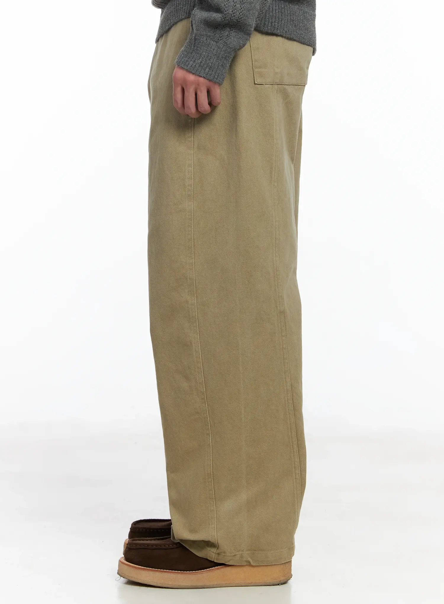 Men's Back Pocket Wide Leg Pants IF517 - Image 7