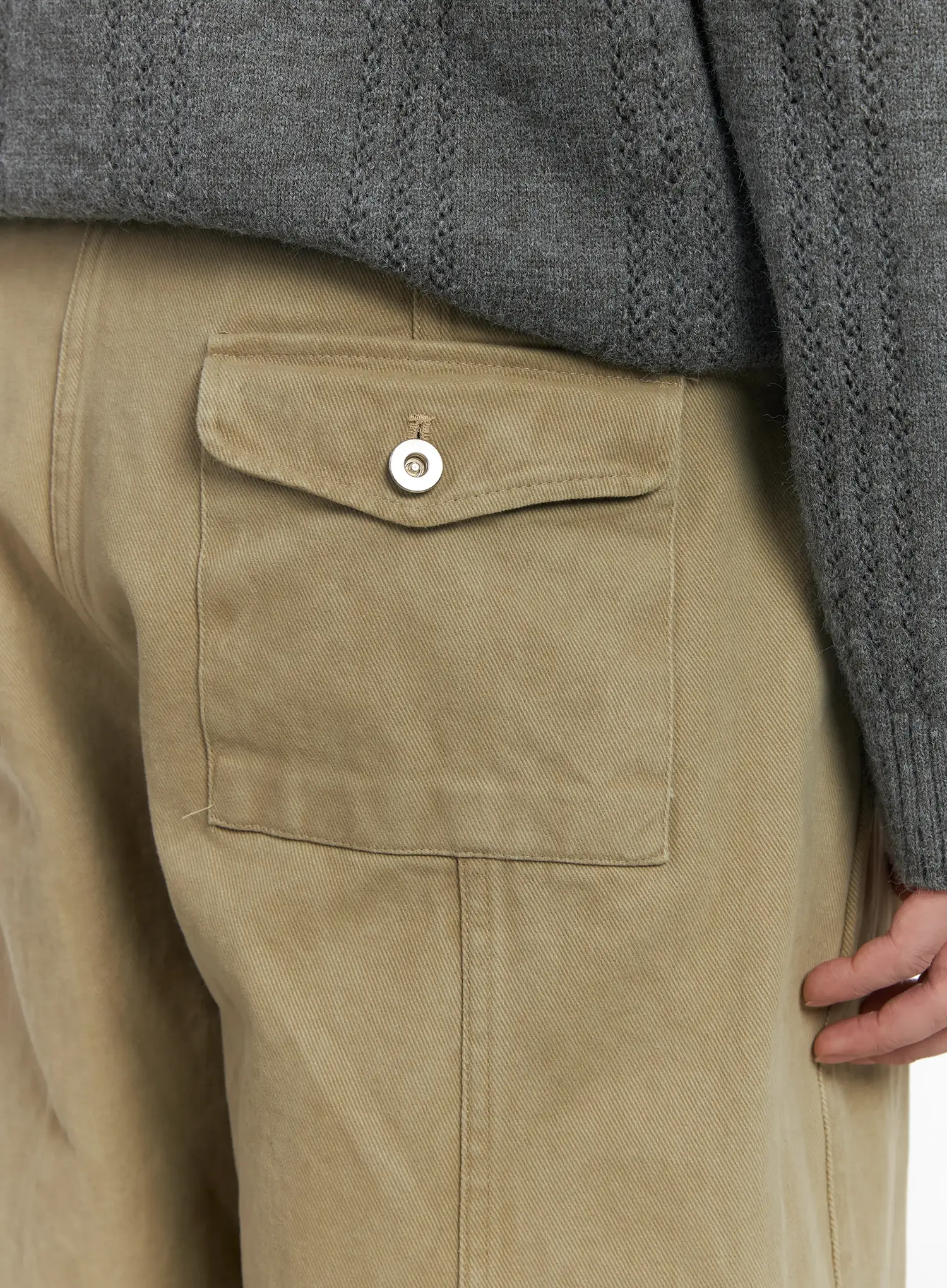 Men's Back Pocket Wide Leg Pants IF517 - Image 8