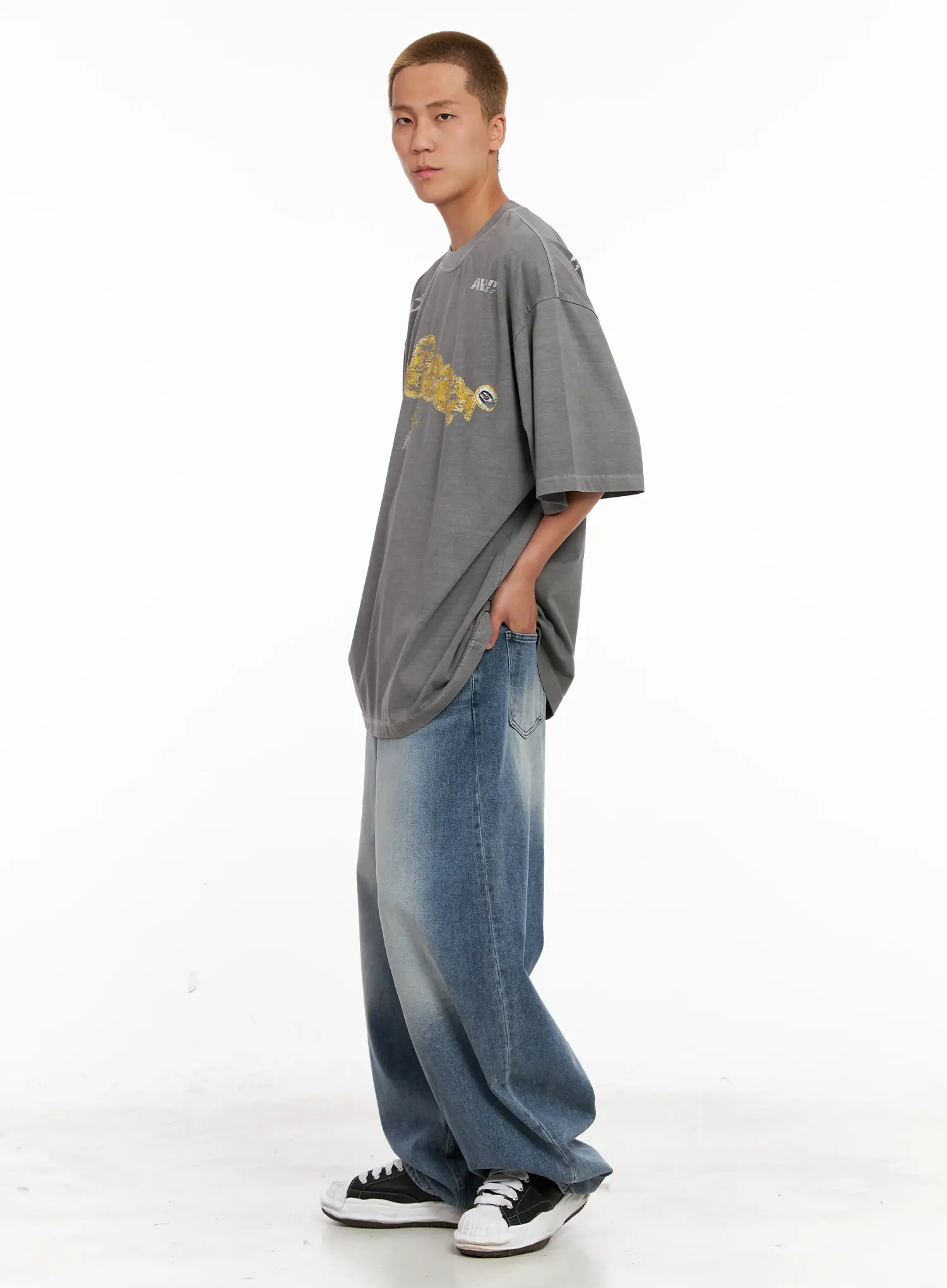 Men's Balloon-Fit Denim Jeans IL518 - Image 13