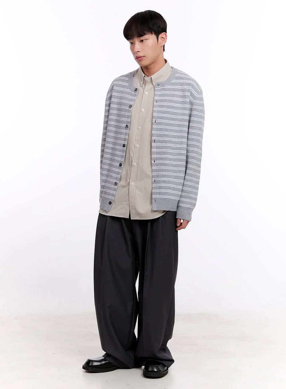 Men's Balloon-Fit Pintuck Trousers IM512 - Image 12