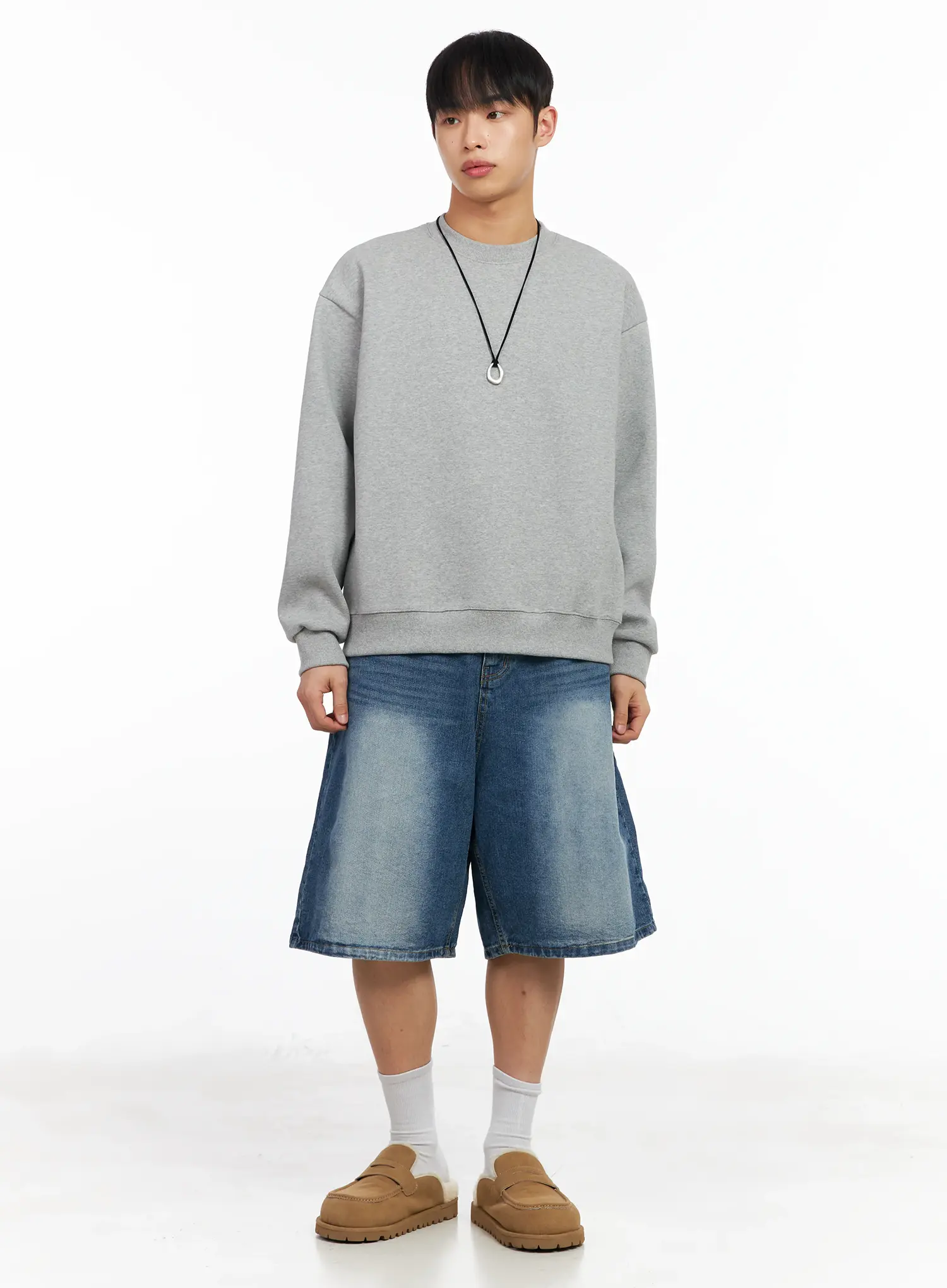 Men's Basic Crewneck Sweatshirt IM516 - Image 9