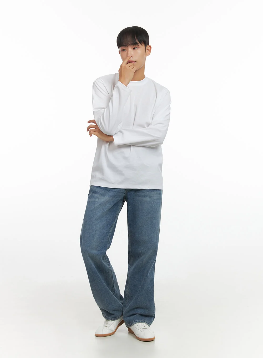Men's Basic Long Sleeve T-Shirt IO420 - Image 6