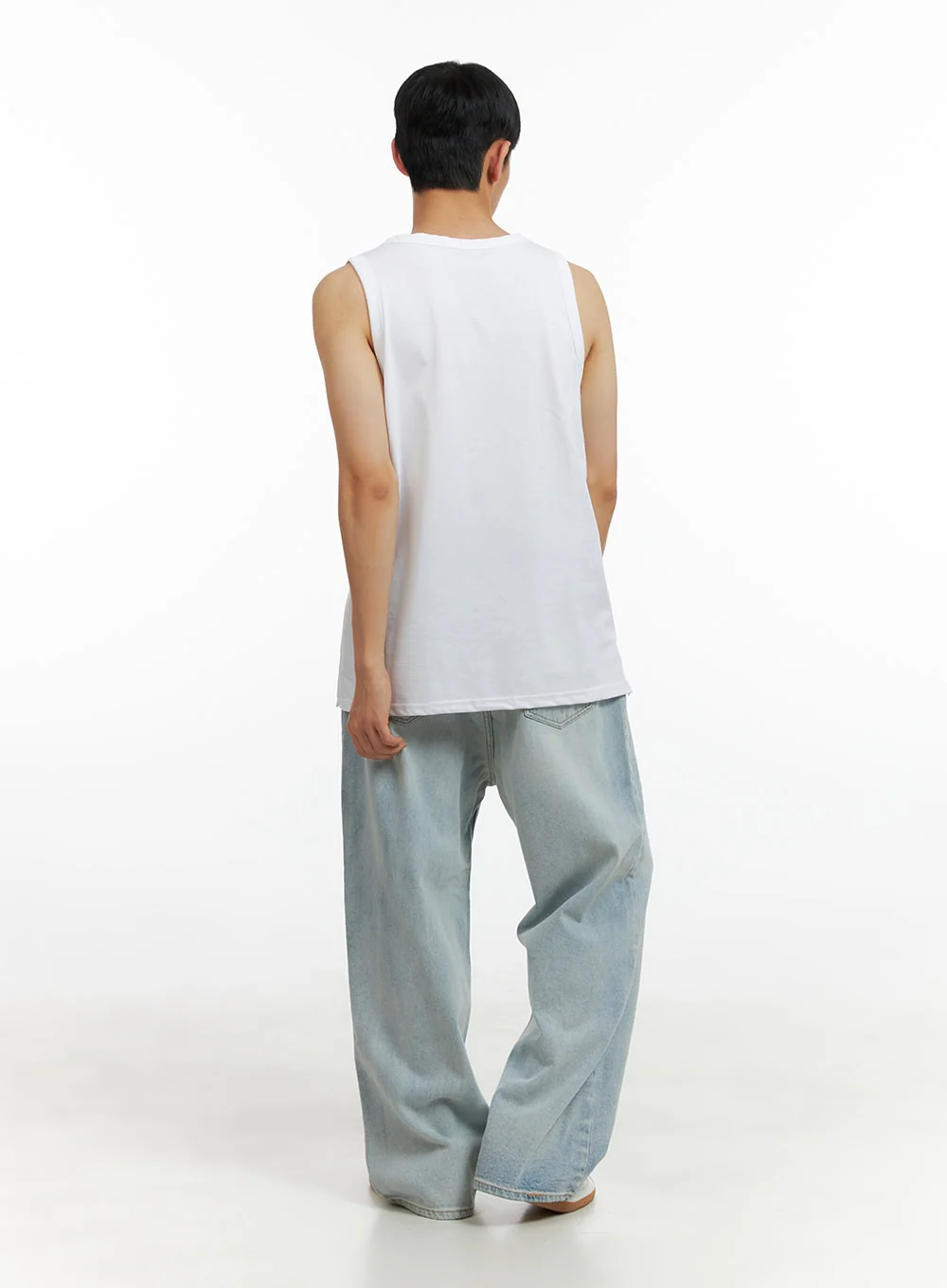Men's Basic Oversized Cotton Tank Top CL429 - Image 7