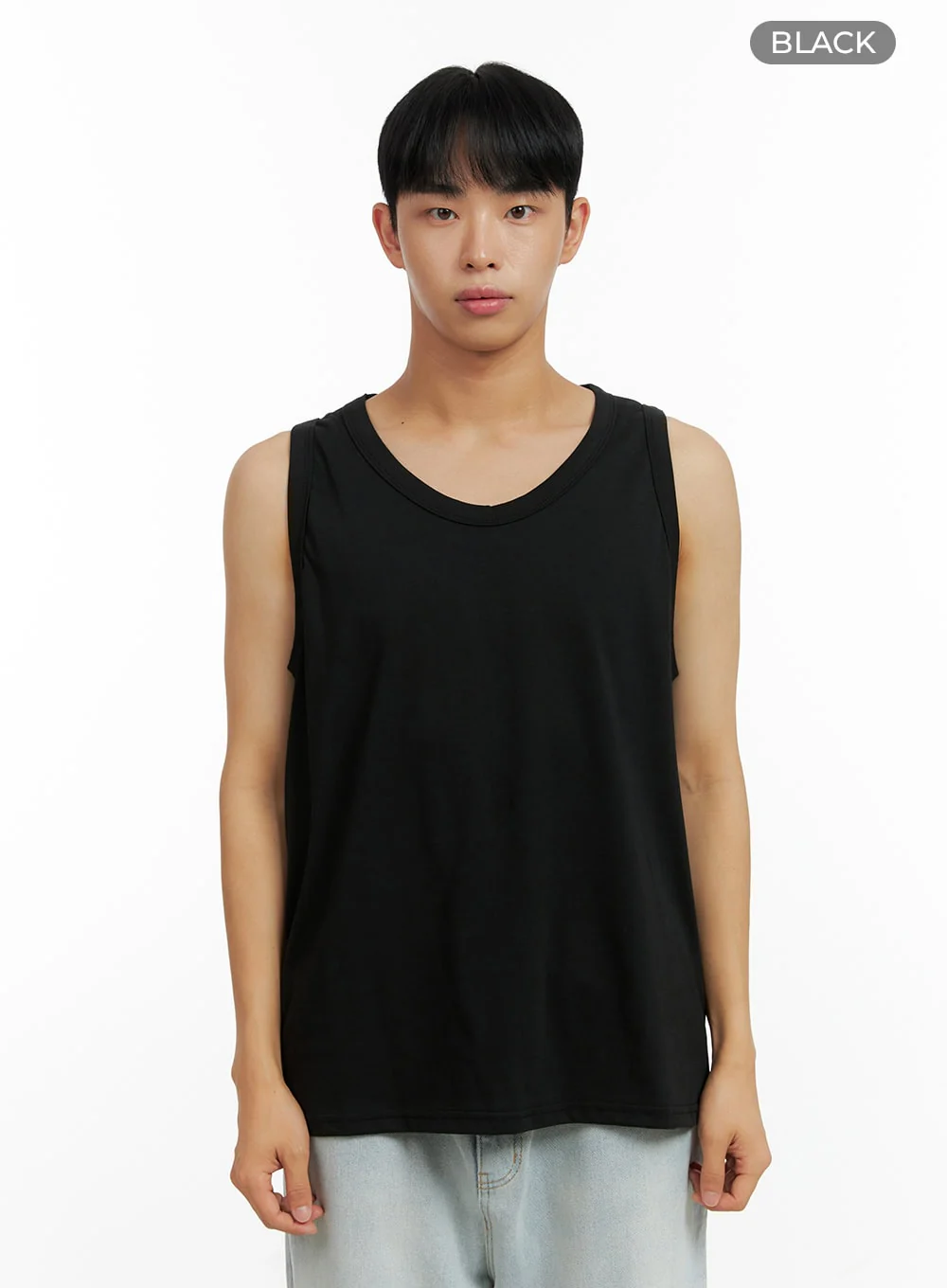 Men's Basic Oversized Cotton Tank Top CL429 - Image 9