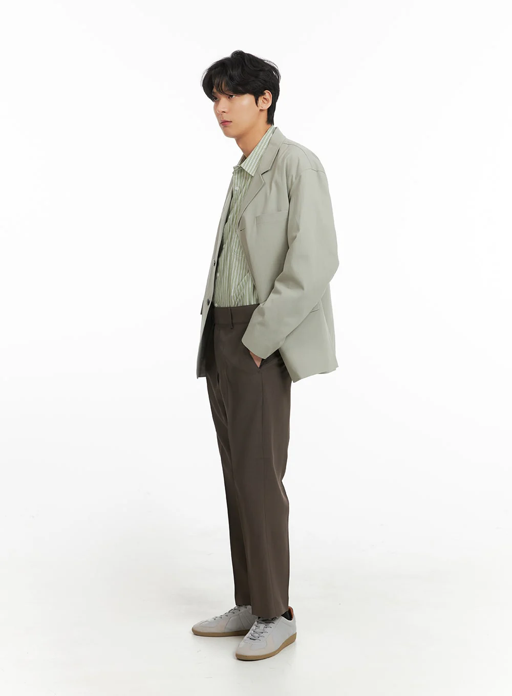 Men's Basic Straight Fit Jacket IA401 - Image 7