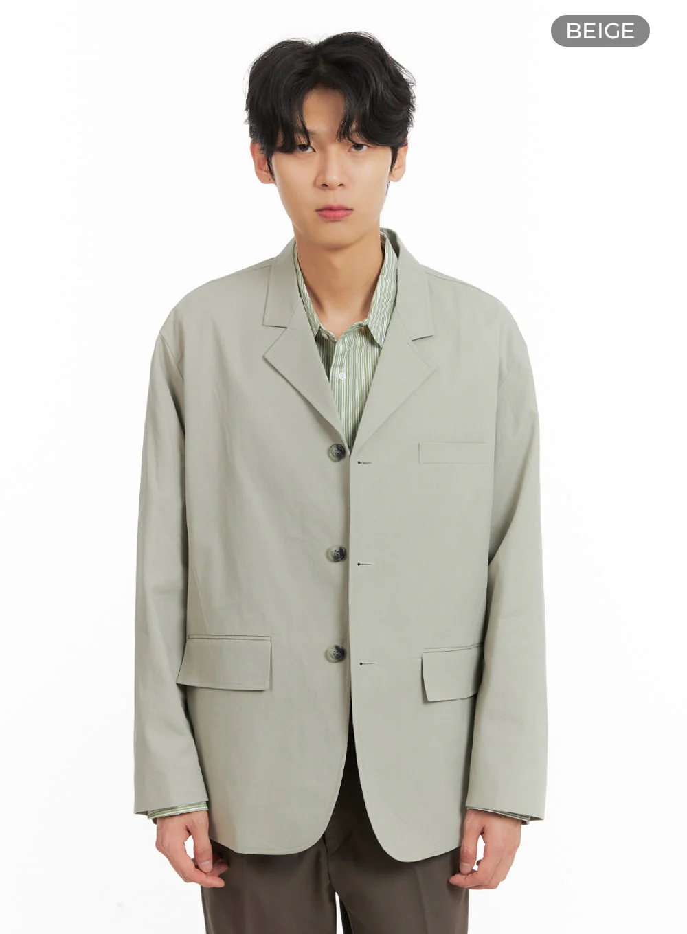 Men's Basic Straight Fit Jacket IA401 - Image 9