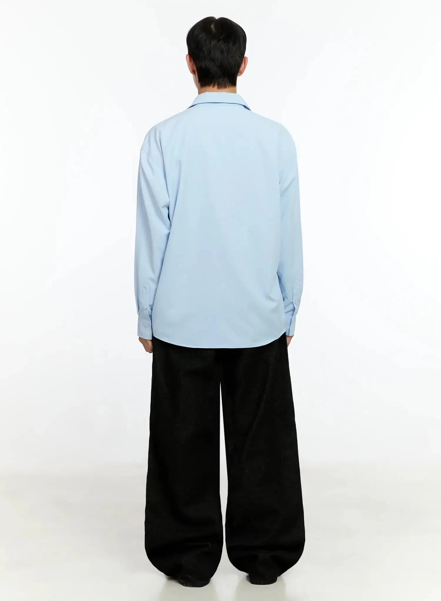Men's Basic Tencel Button-Up Shirt IN525 - Image 7