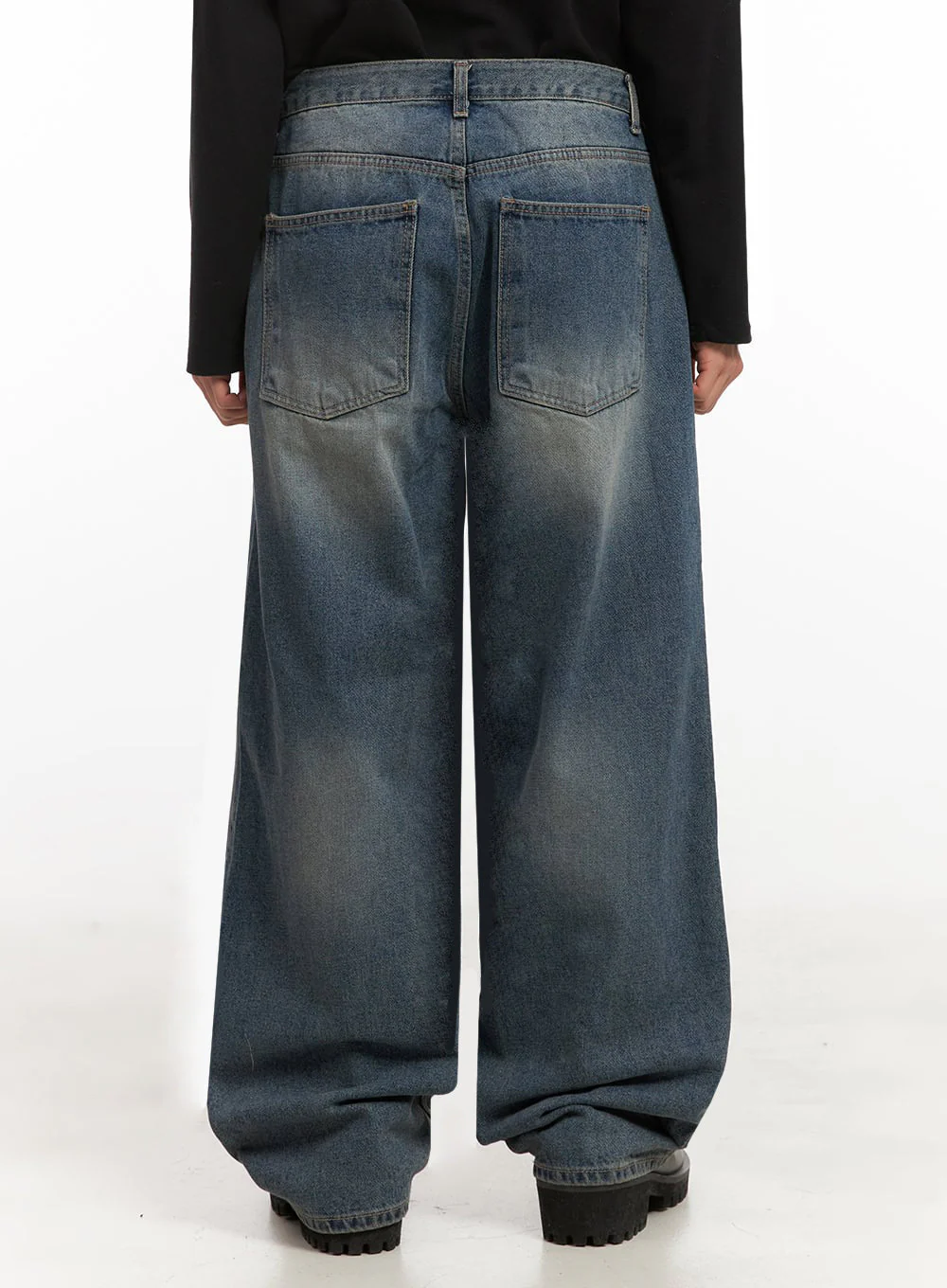 Men's Basic Wide-Leg Denim Jeans ID427 - Image 5
