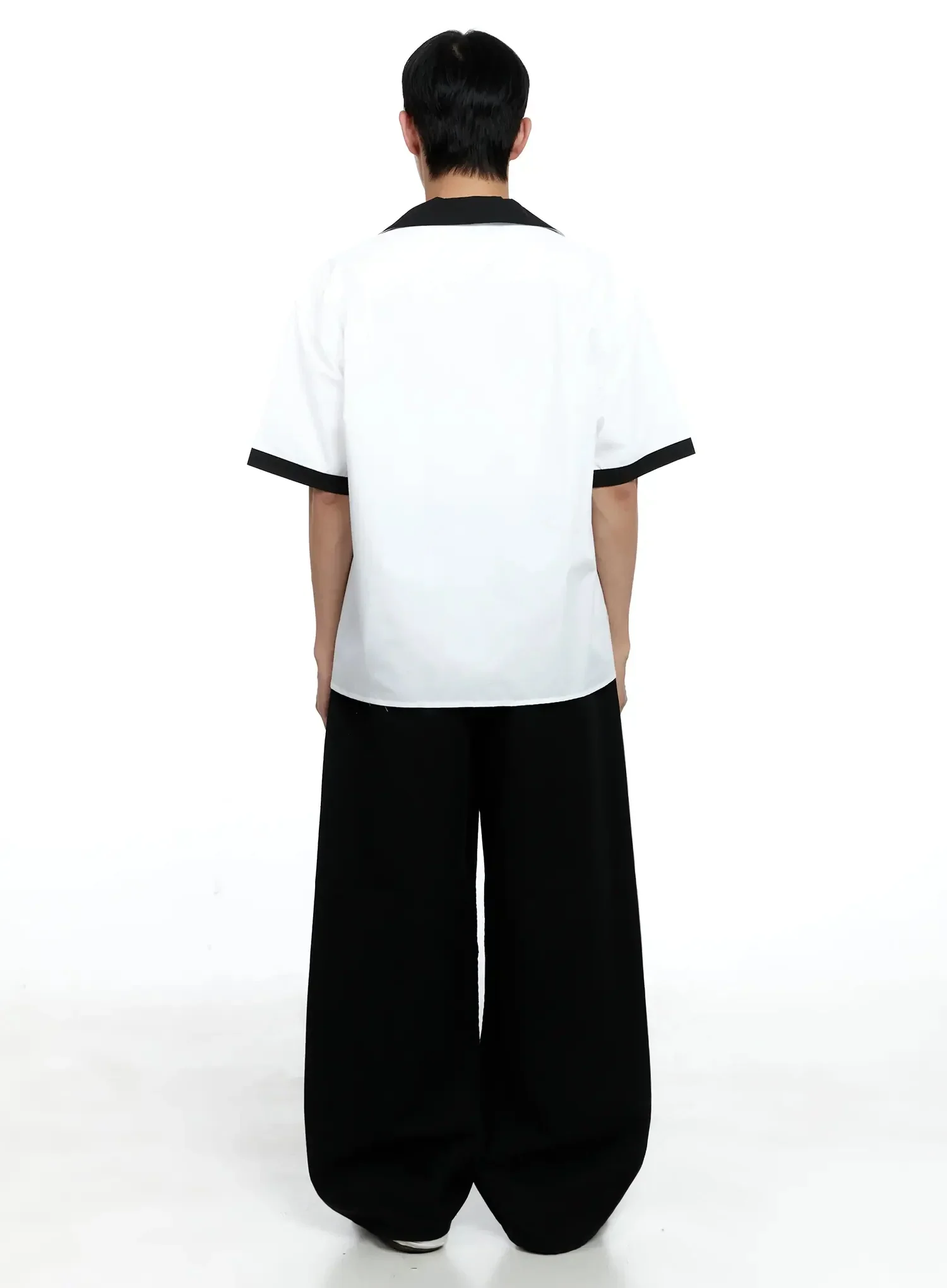 Men's Basic Wide-Leg Pants IG520 - Image 10