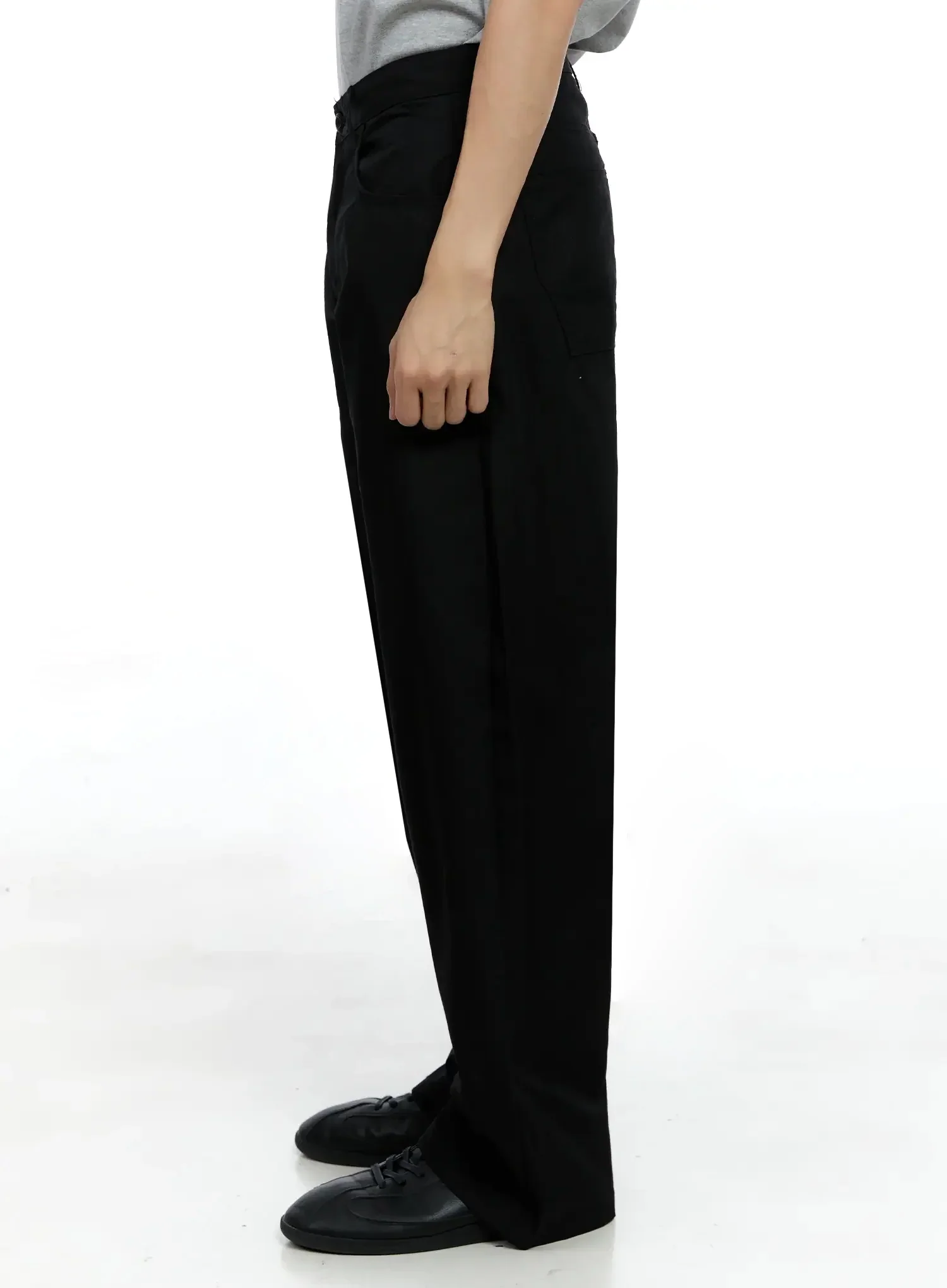 Men's Basic Wide-Leg Pants IG520 - Image 5