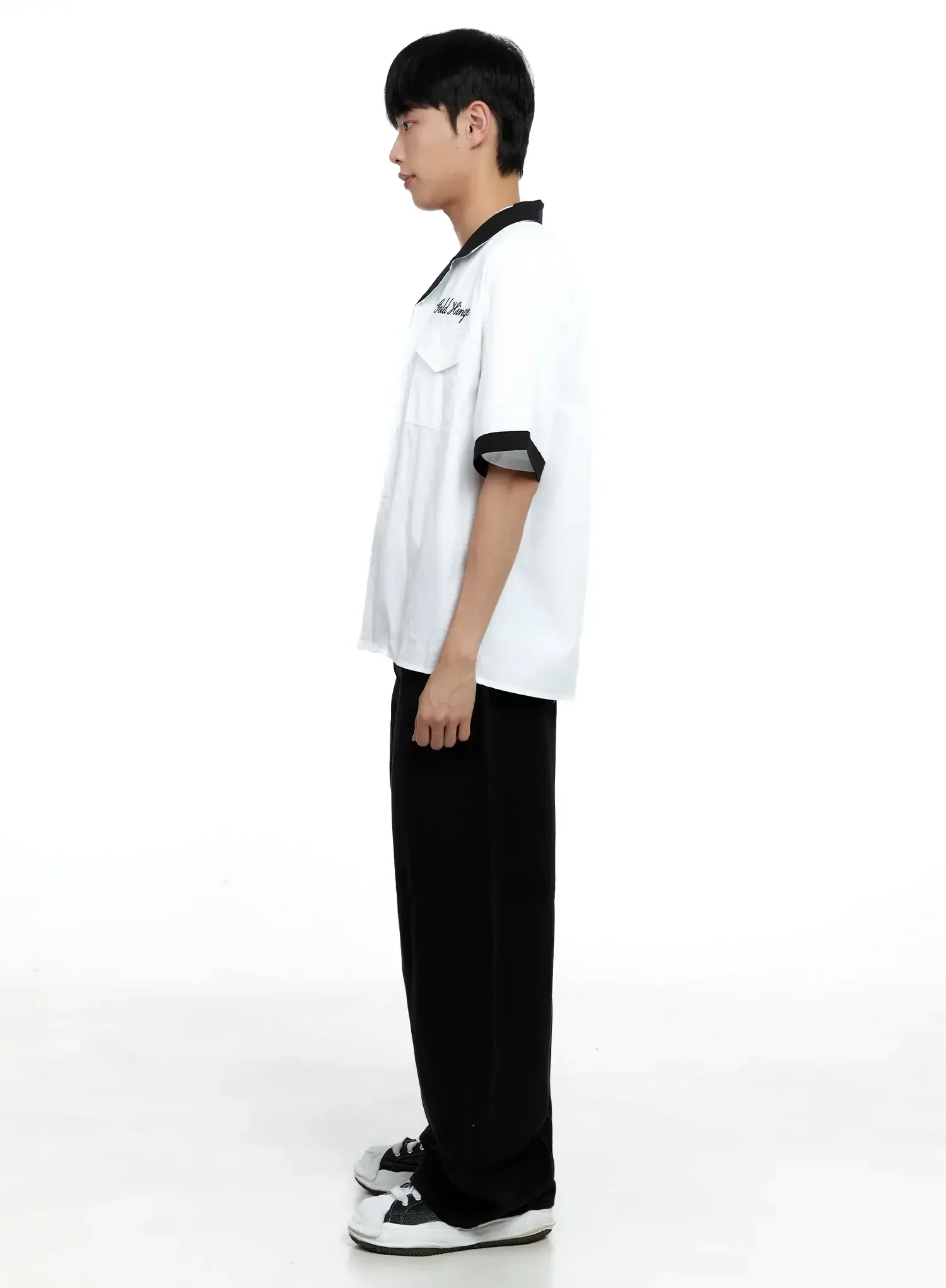 Men's Basic Wide-Leg Pants IG520 - Image 9