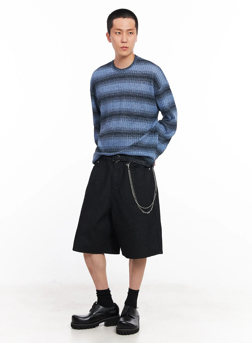 Men's Beaded Layered Chain IU512 - Image 4