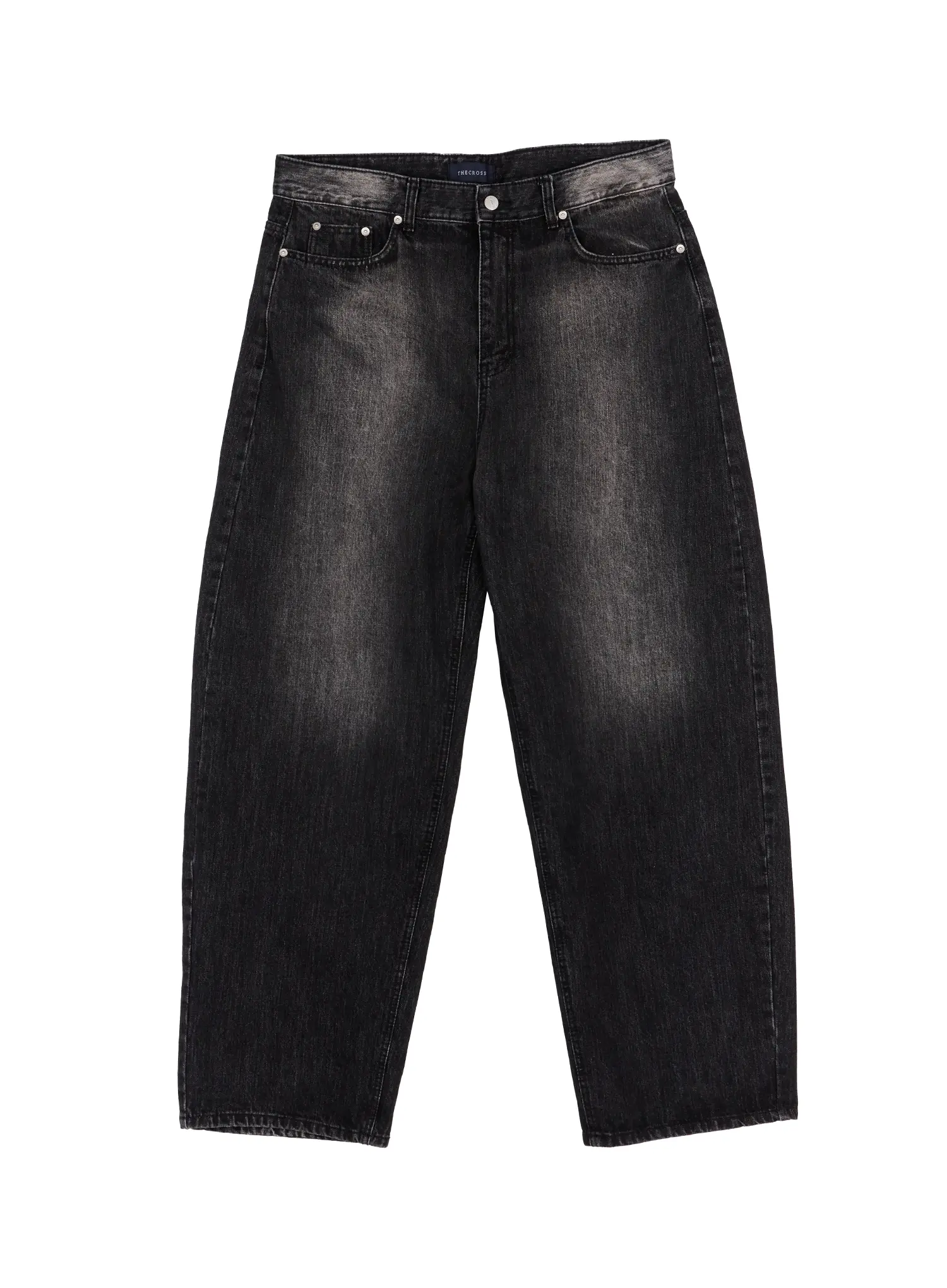 Men's Black Washed Baggy Jeans ID524 - Image 12