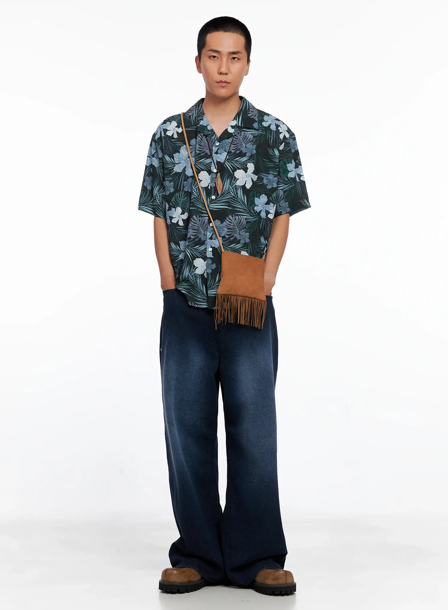 Men's Boho Feather Charm Necklace IS510 - Image 7