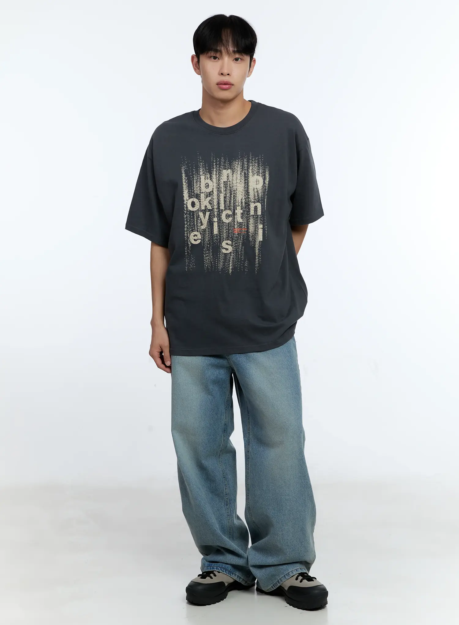 Men's Brooklyn Graphic Oversized Tee IG519 - Image 7
