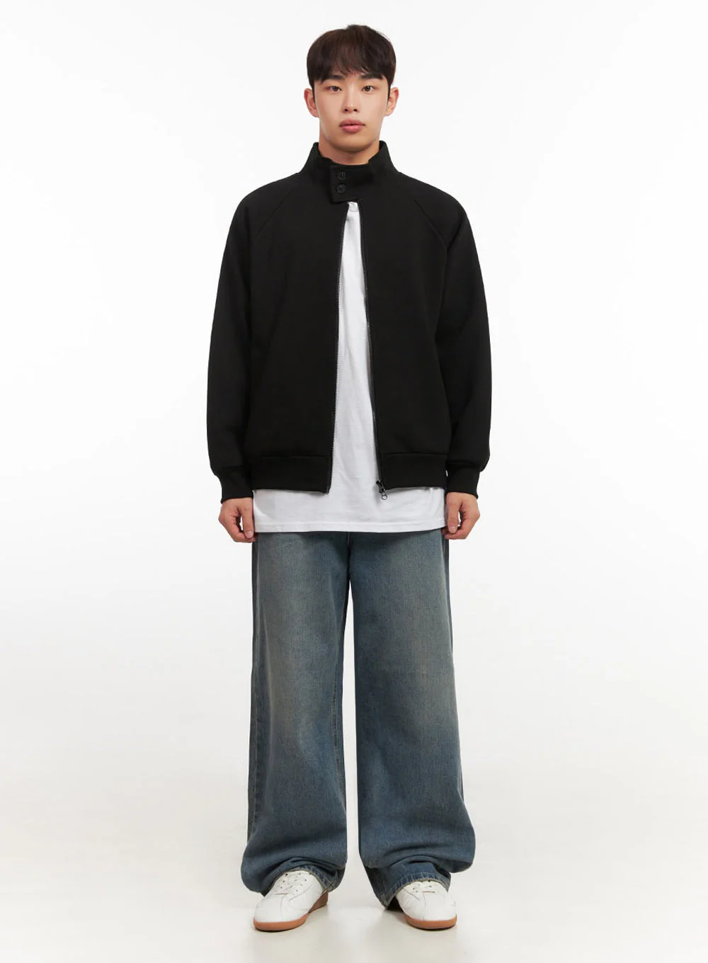 Men's Button-Neck Zip-Up Jacket IF517 - Image 7