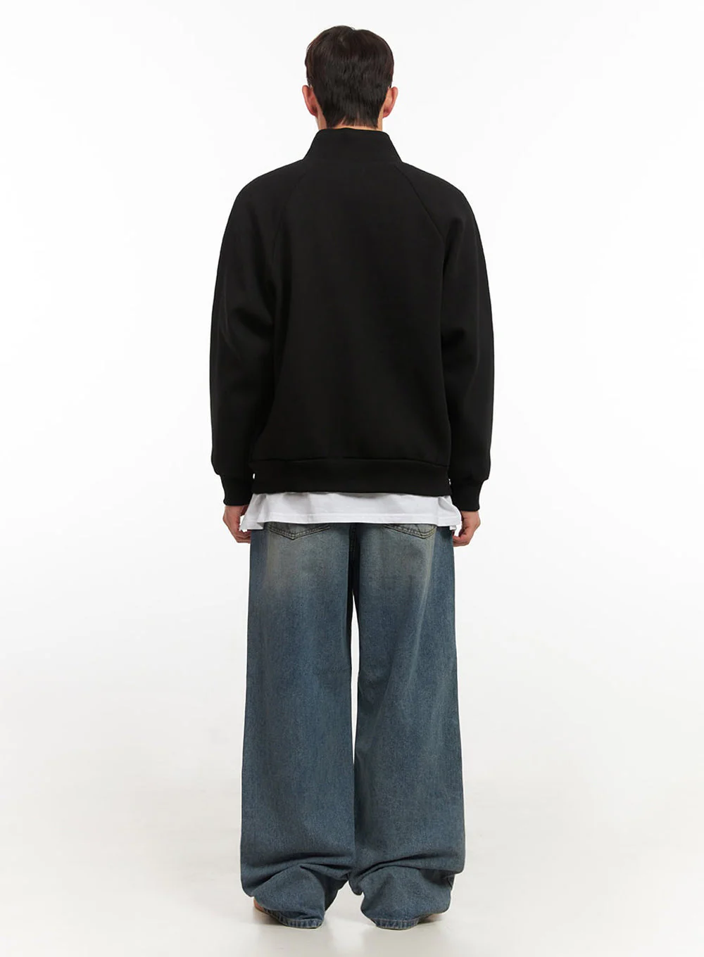 Men's Button-Neck Zip-Up Jacket IF517 - Image 9