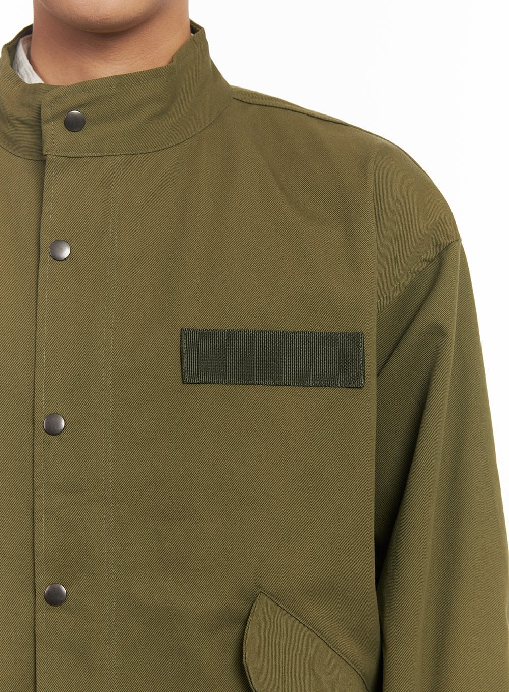 Men's Buttoned Zip-Up Coat IM514 - Image 4
