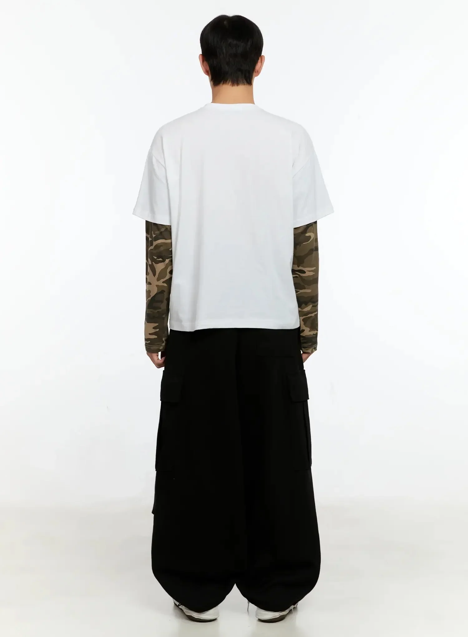 Men's Camo Graphic Layered Tee IN525 - Image 10