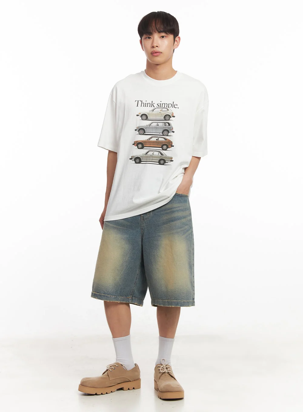 Men's Car Graphic T-Shirt IA518 - Image 2