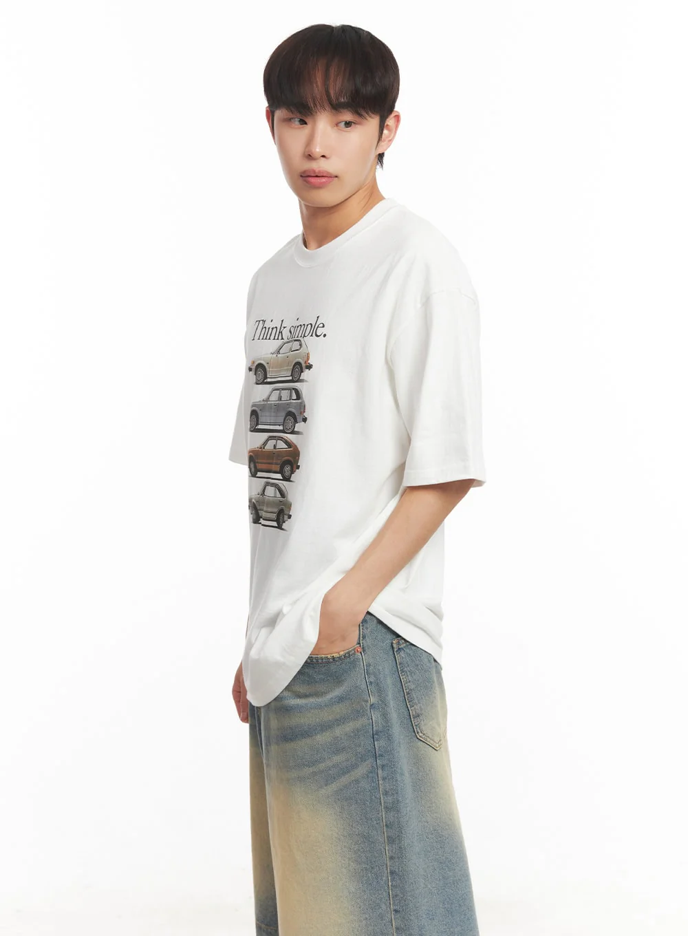 Men's Car Graphic T-Shirt IA518 - Image 4