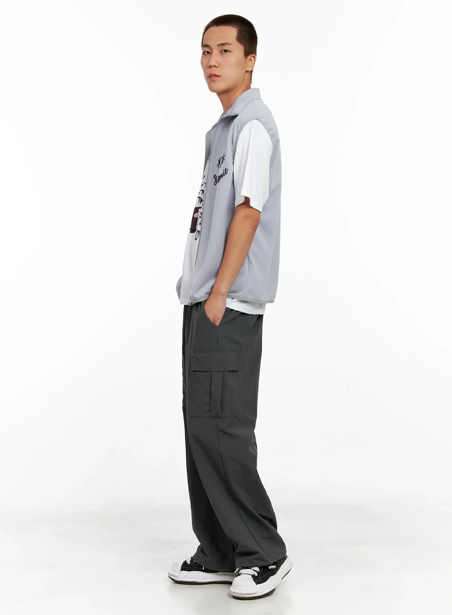 Men's Cargo Drawstring Pants IG508 - Image 15