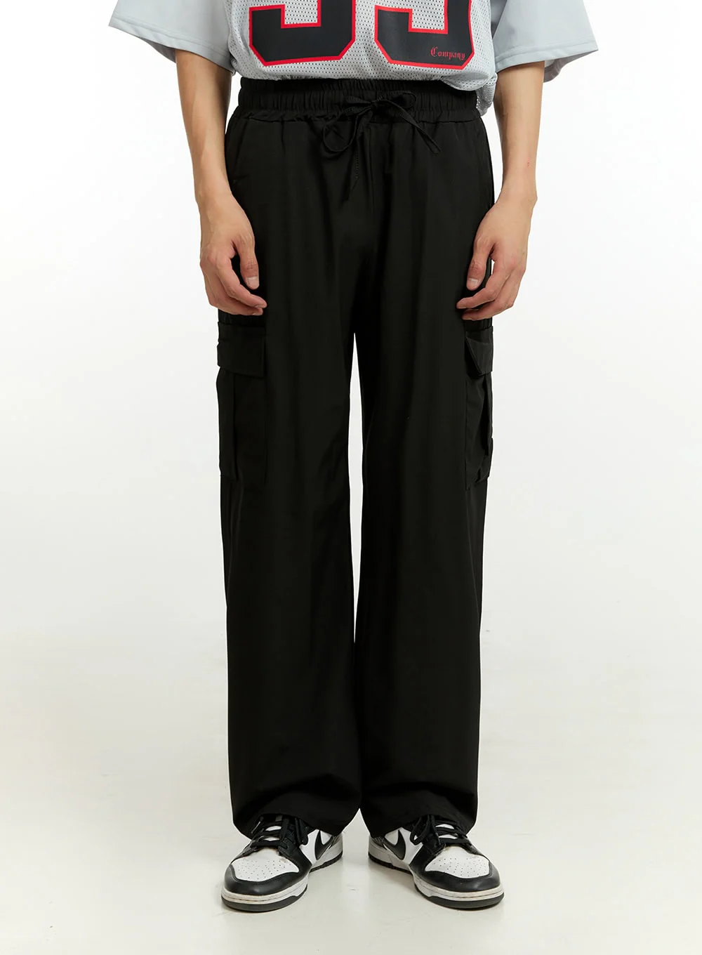 Men's Cargo Pants (Black) IL412 - Image 2