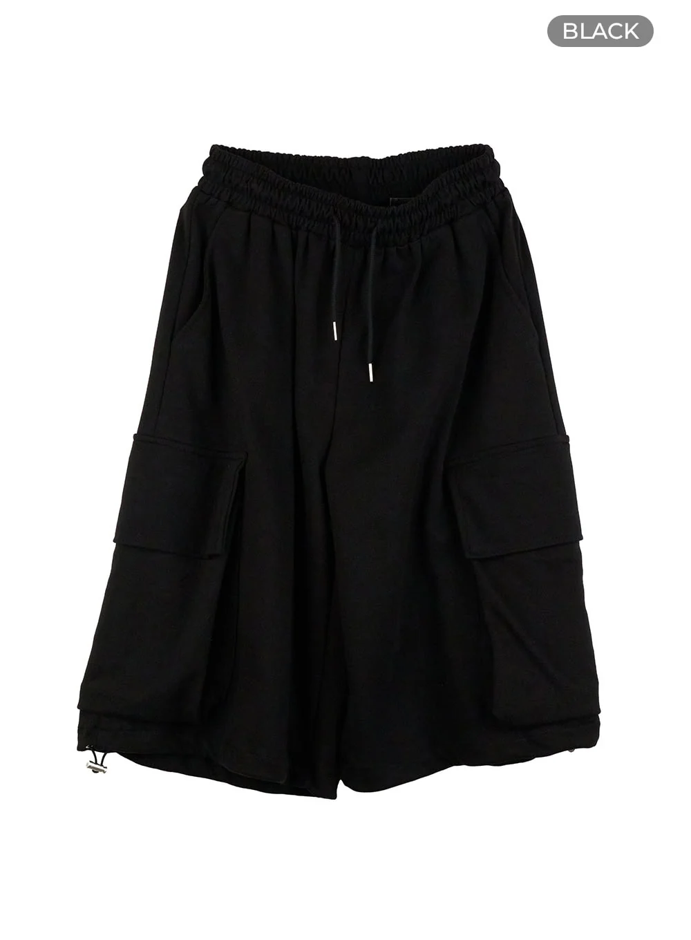 Men's Cargo Sweatshorts (Black) IG409 - Image 9