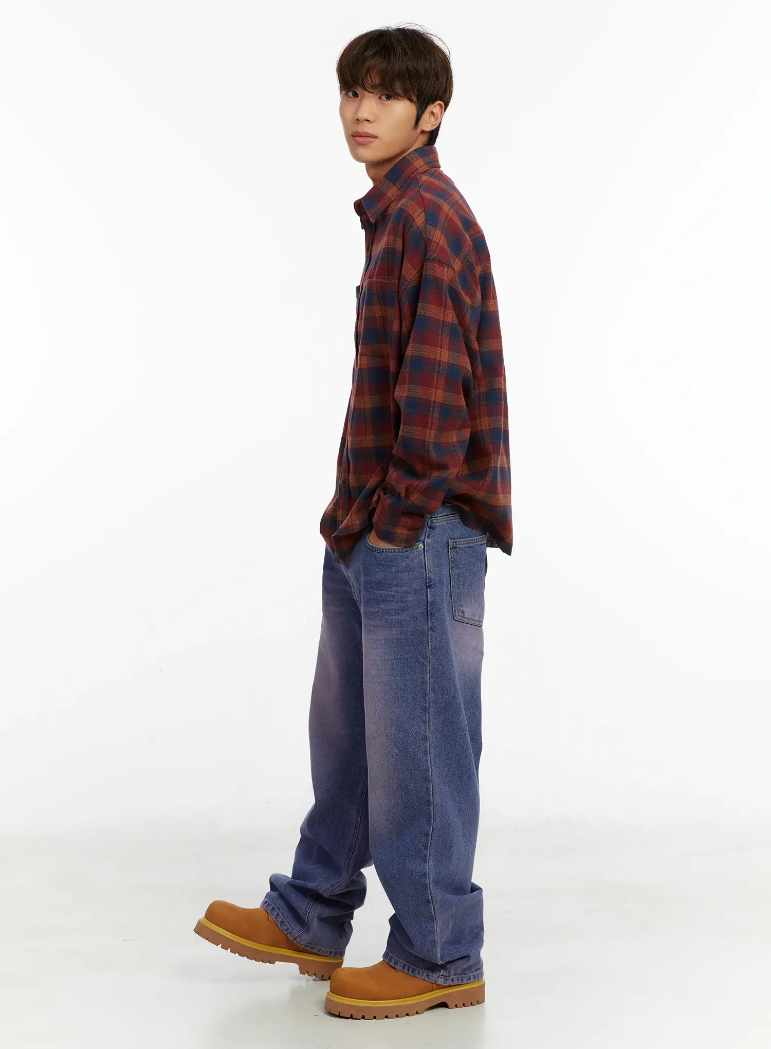 Men's Casual Checkered Shirt ID523 - Image 2