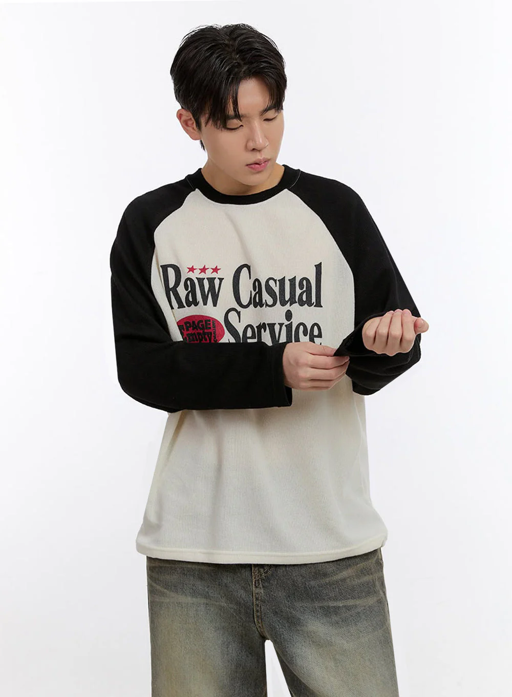 Men's Casual Graphic Long-Sleeve T-Shirt IF528 - Image 4