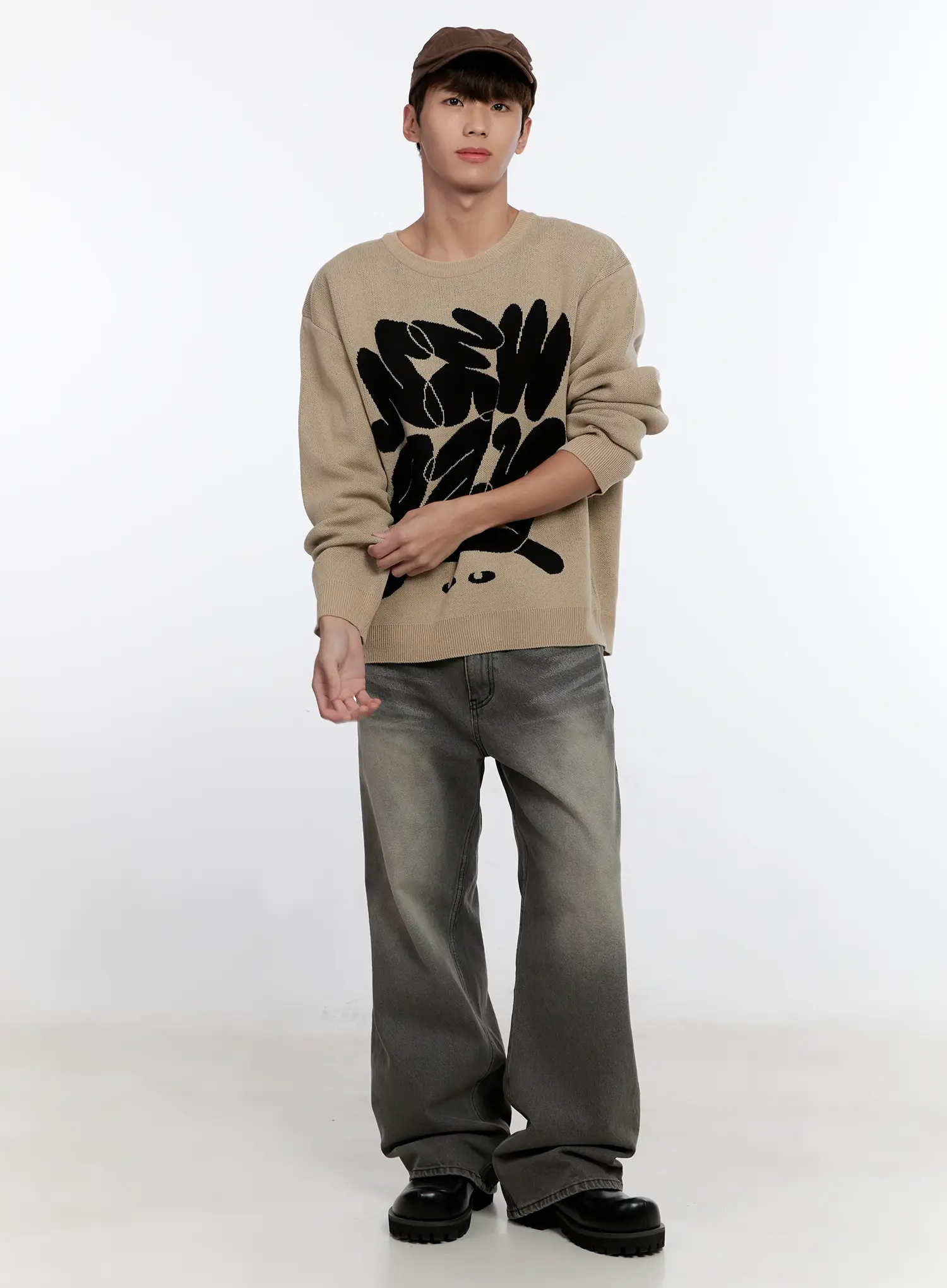 Men's Casual Knit Crewneck Sweater IS530 - Image 11