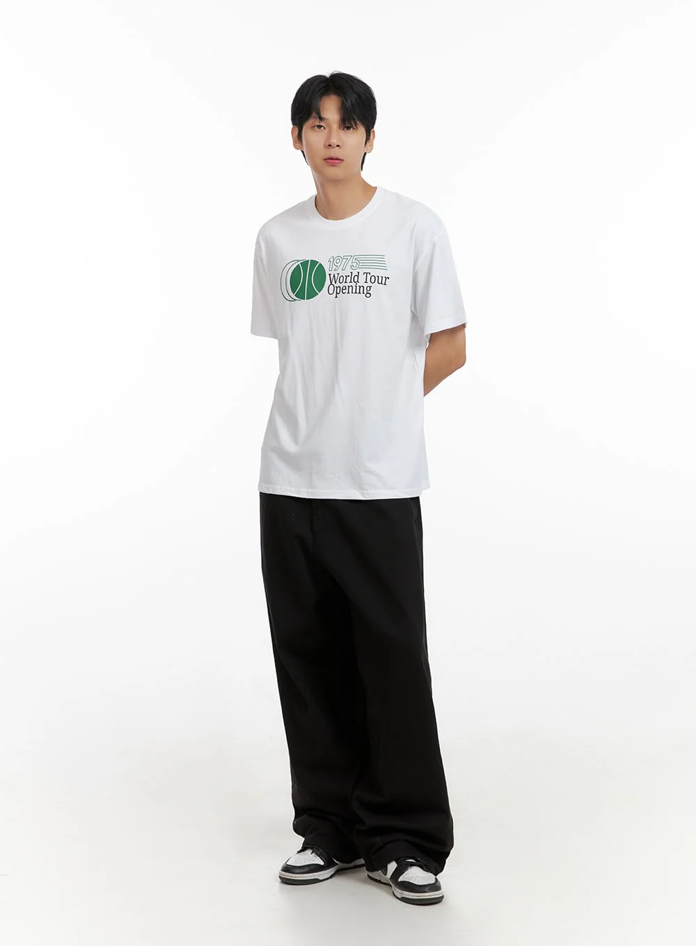 Men's Casual Lettering T-Shirt IL403 - Image 2