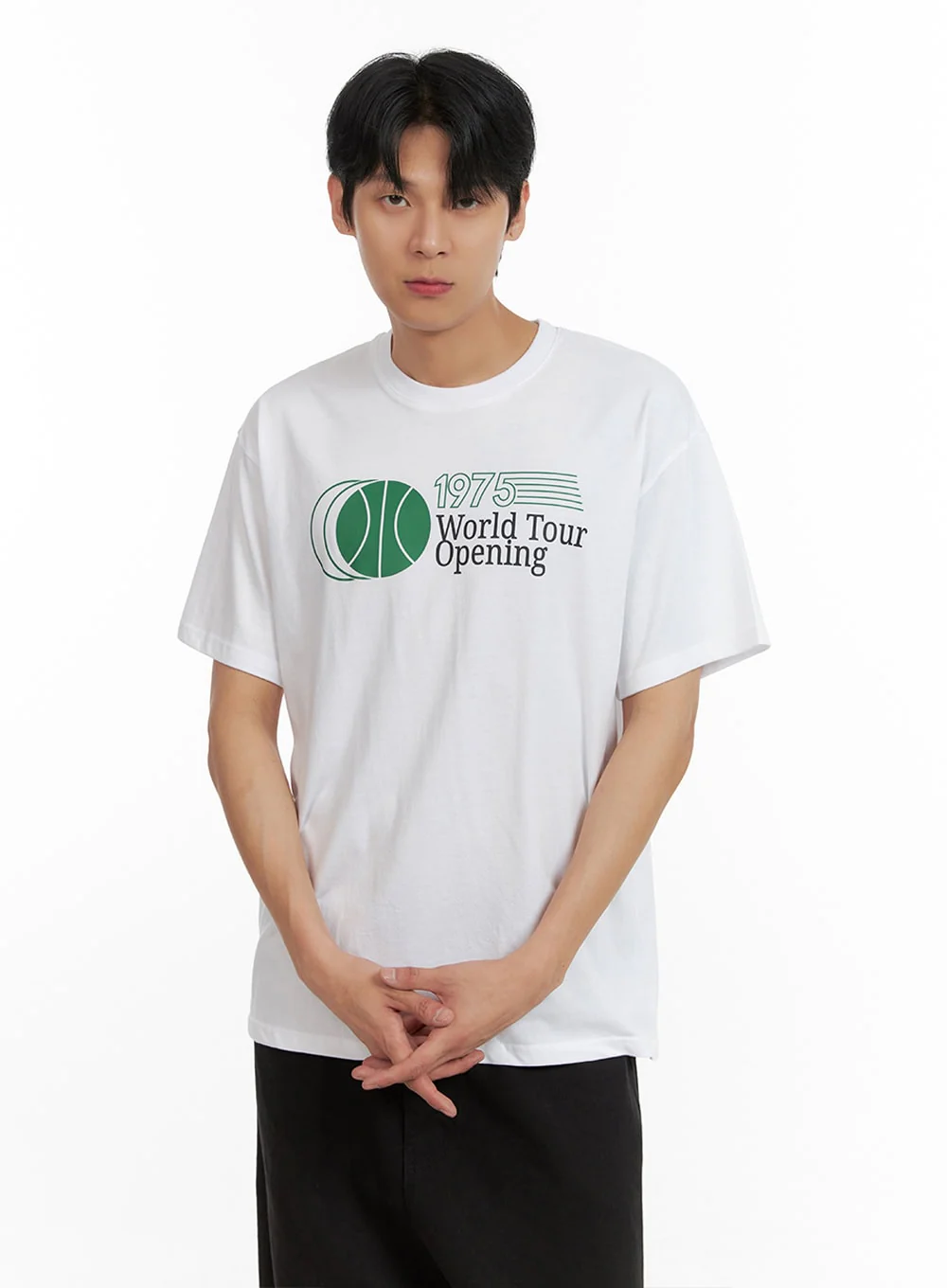 Men's Casual Lettering T-Shirt IL403 - Image 4