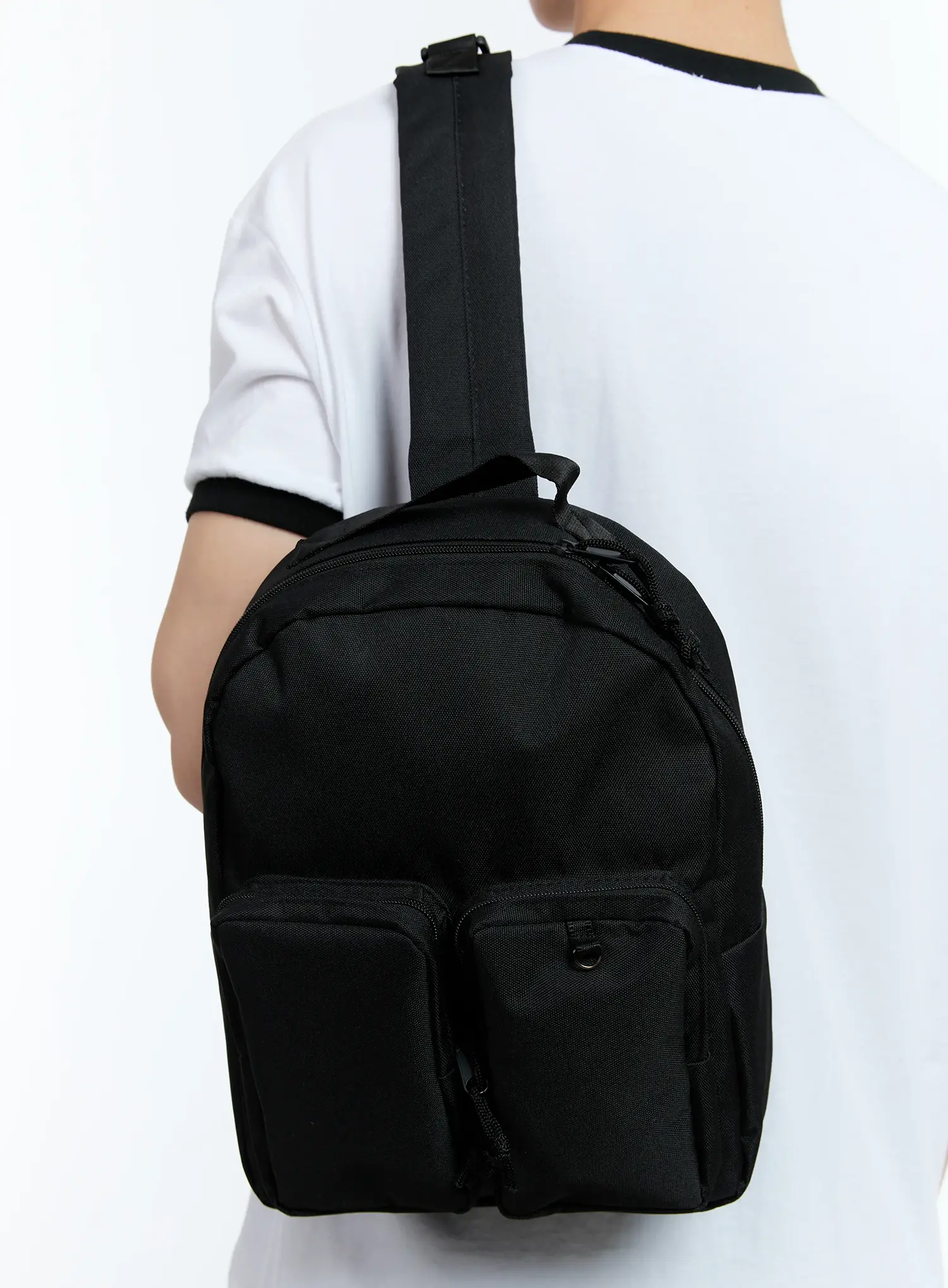 Men's Casual Two-Pocket Sling Bag IL529 - Image 2