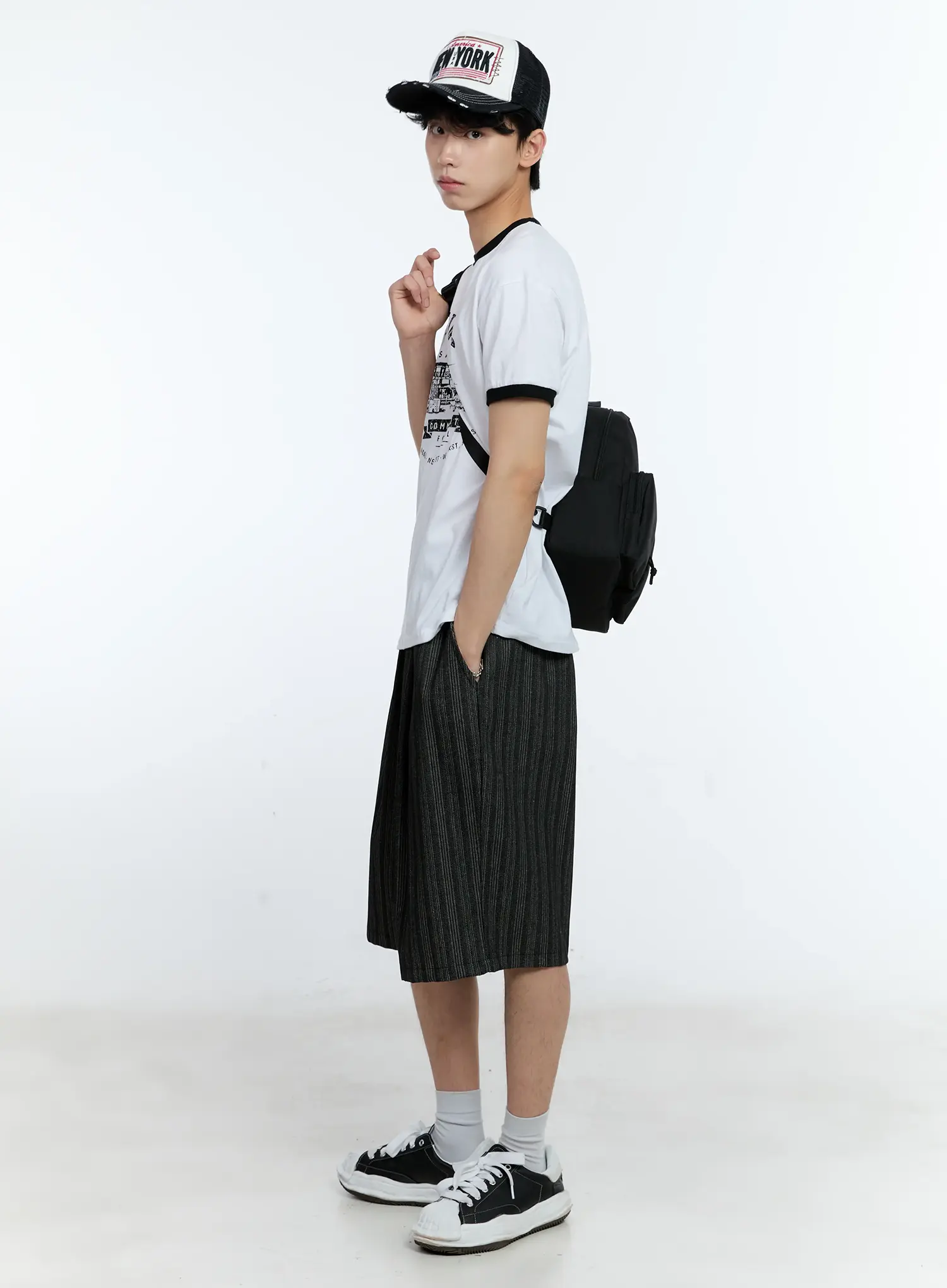 Men's Casual Two-Pocket Sling Bag IL529 - Image 4
