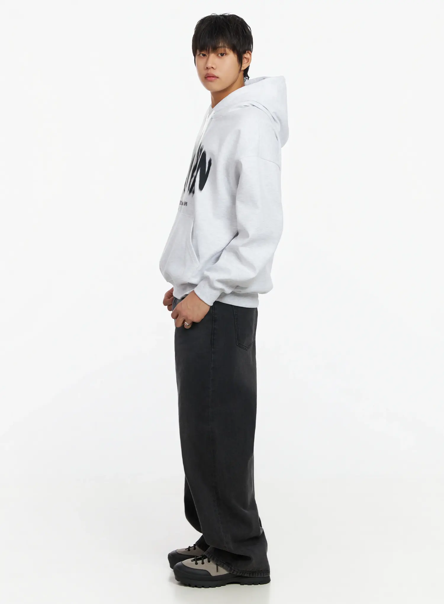 Men's Casual Wide Leg Jeans IF503 - Image 8