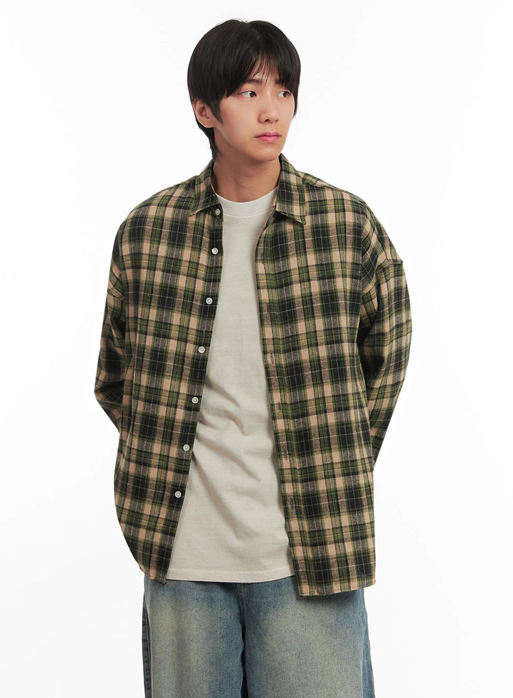 Men's Checkered Collared Shirt IA511