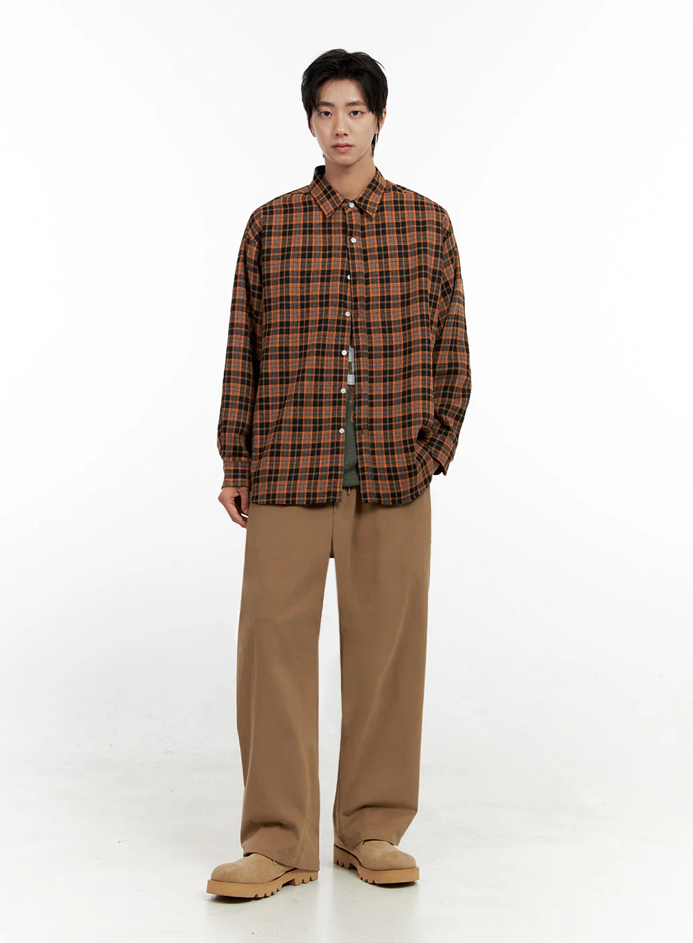 Men's Checkered Flannel IN411 - Image 2