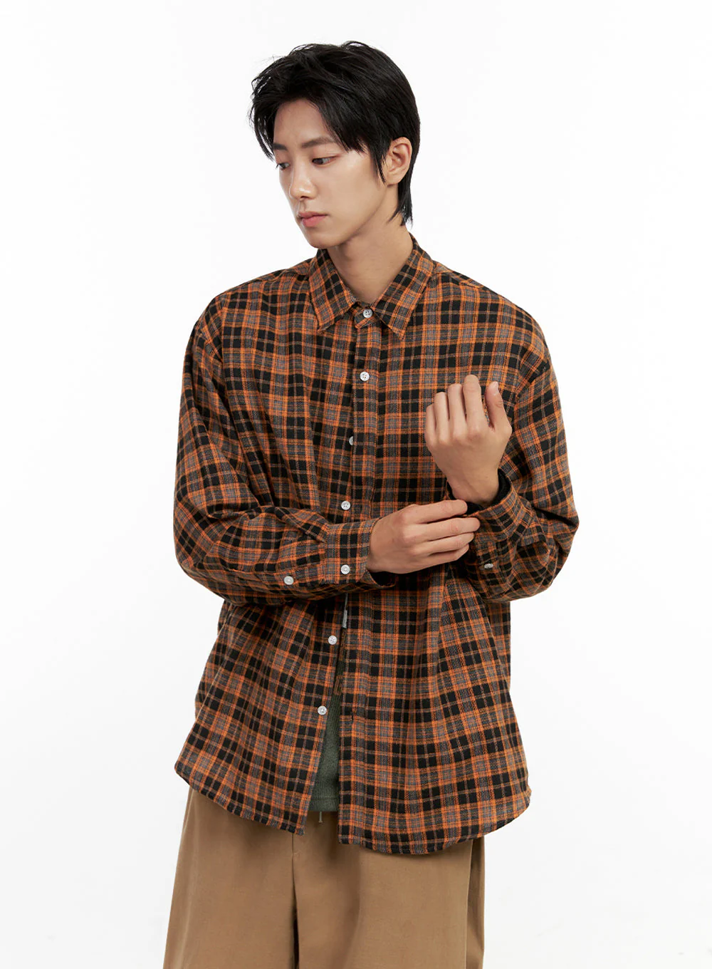 Men's Checkered Flannel IN411 - Image 4