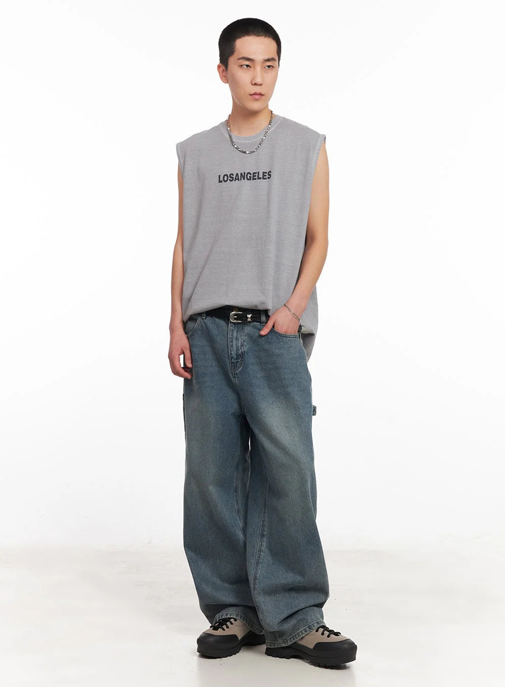 Men's Classic Buckle Belt IY522 - Image 12