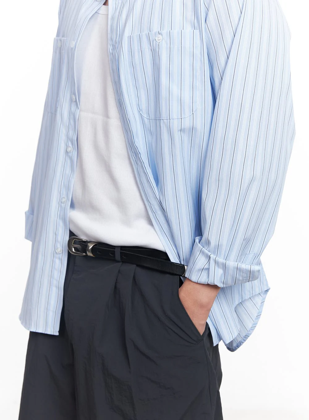 Men's Classic Buckle Belt IY522 - Image 4