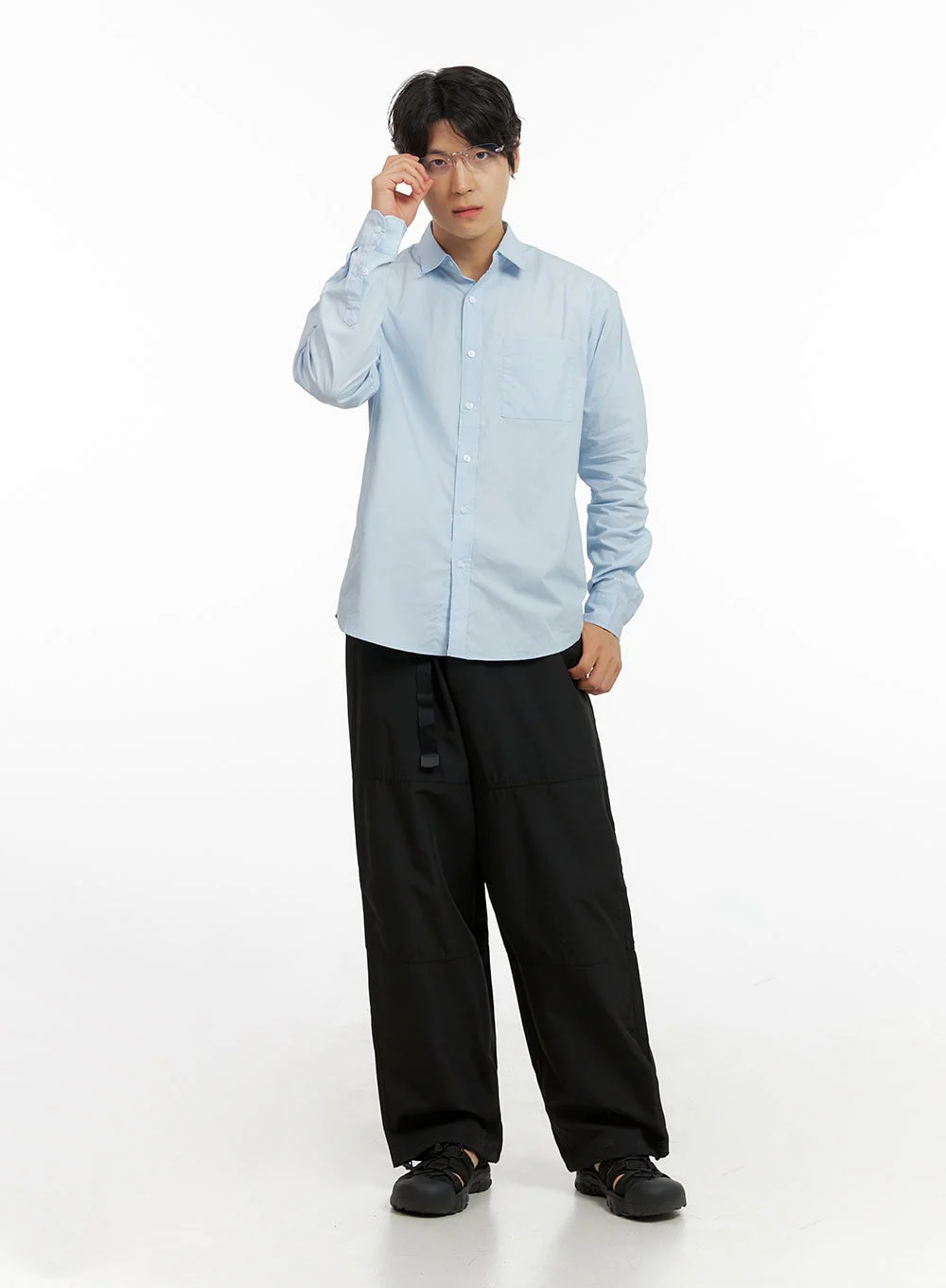 Men's Classic Button Shirt IG409 - Image 4