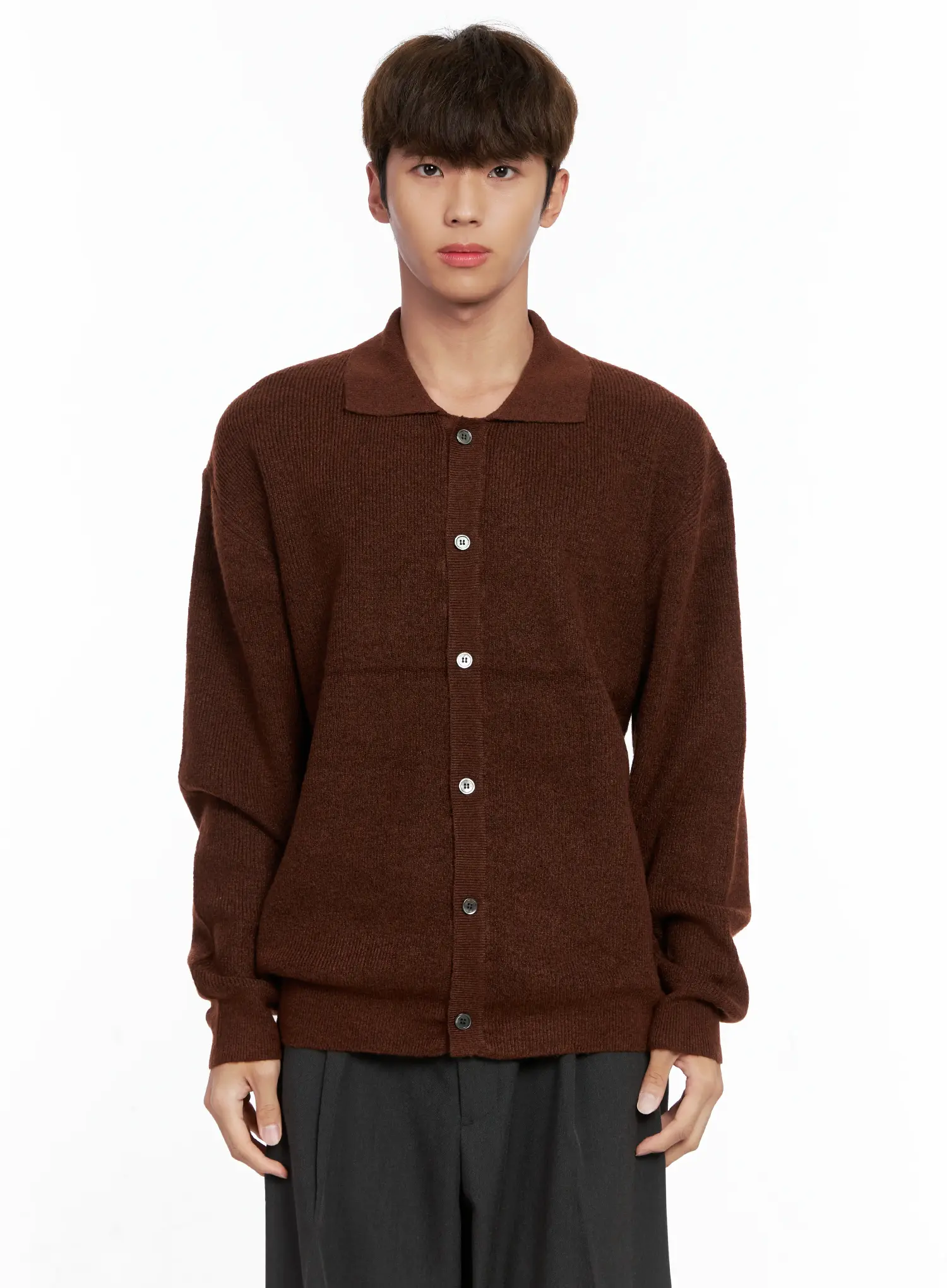 Men's Classic Button Up Knit Sweater IO506 - Image 14