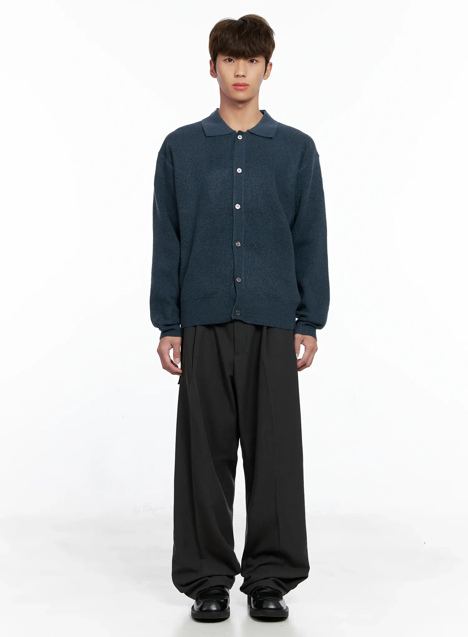 Men's Classic Button Up Knit Sweater IO506 - Image 3