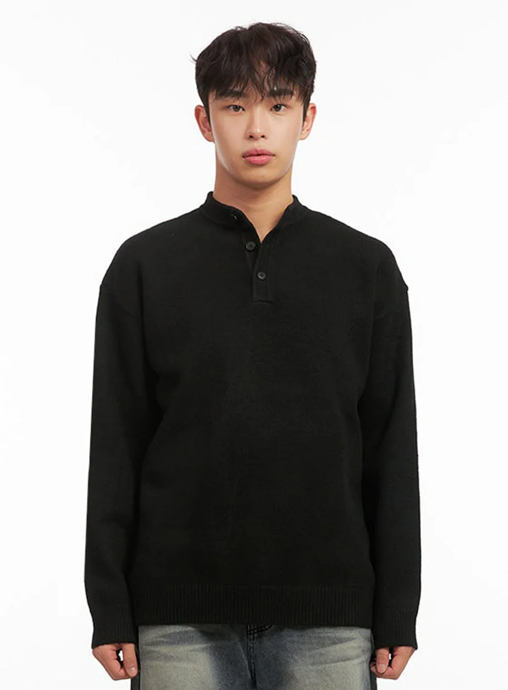 Men's Classic Buttoned Knit Sweater ID431 - Image 9