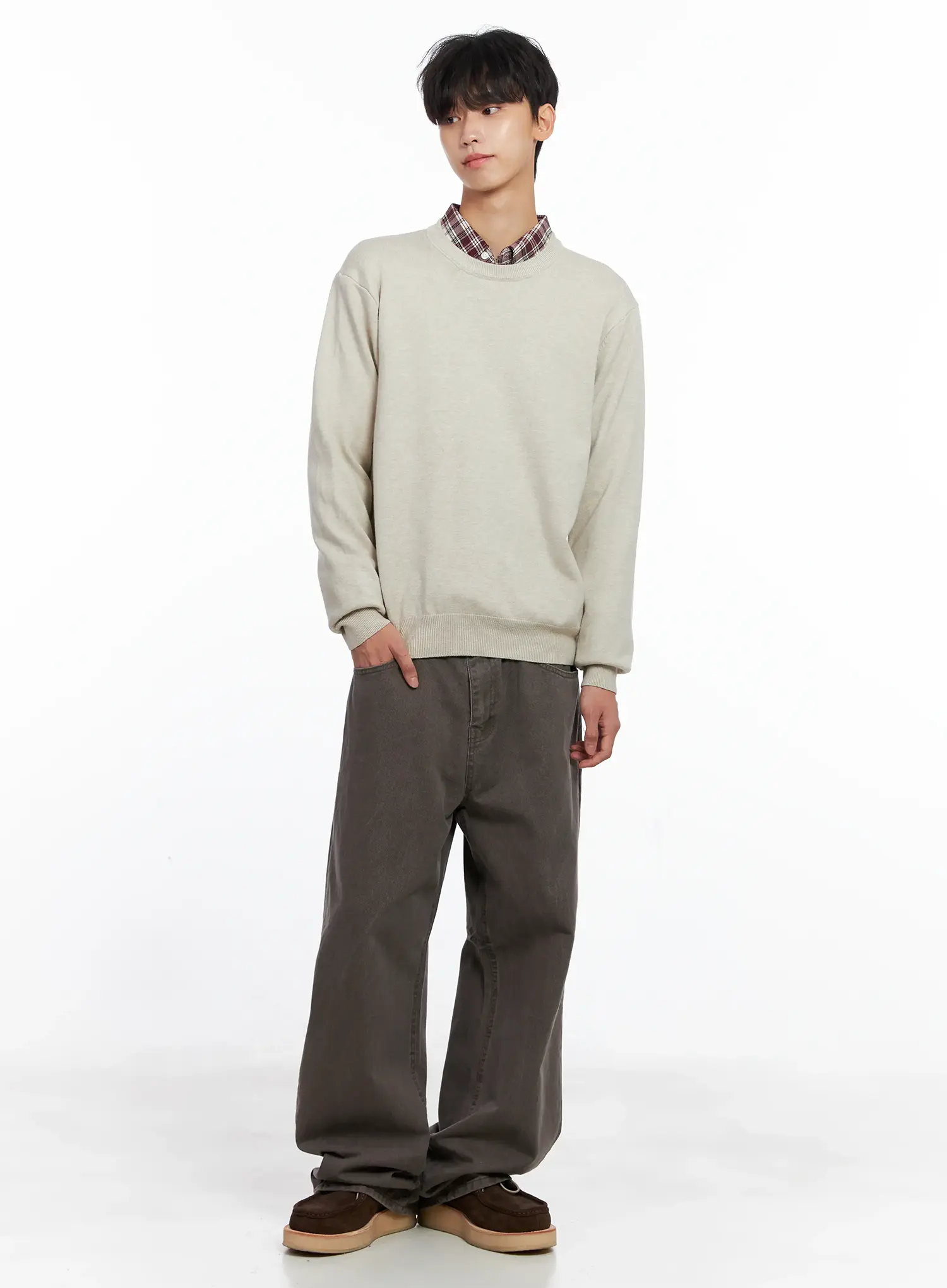 Men's Classic Crewneck Sweater IS519 - Image 10